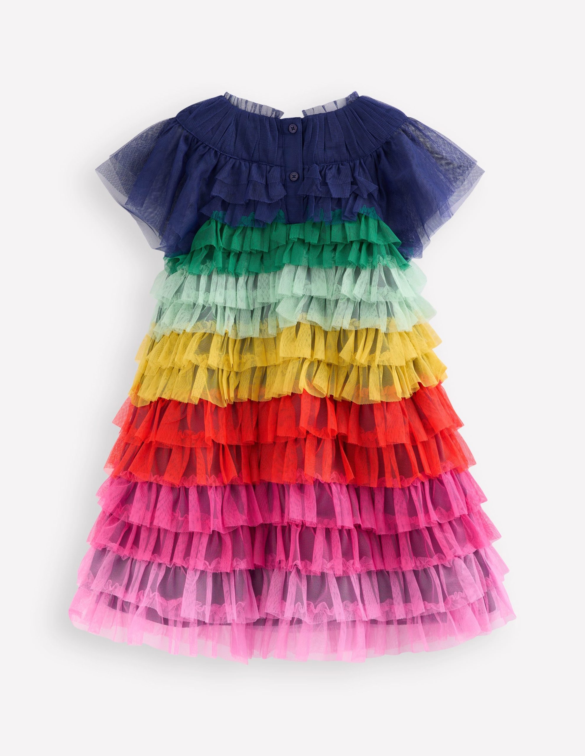 Tiered Tulle Dress-Rainbow Multi - Image 3