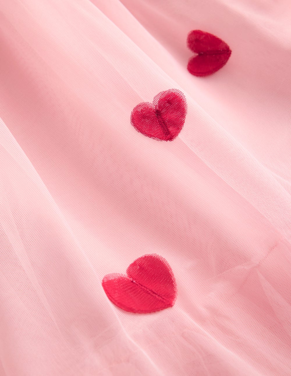 Tiered Tulle Dress-Chalk Pink Hearts - Image 4