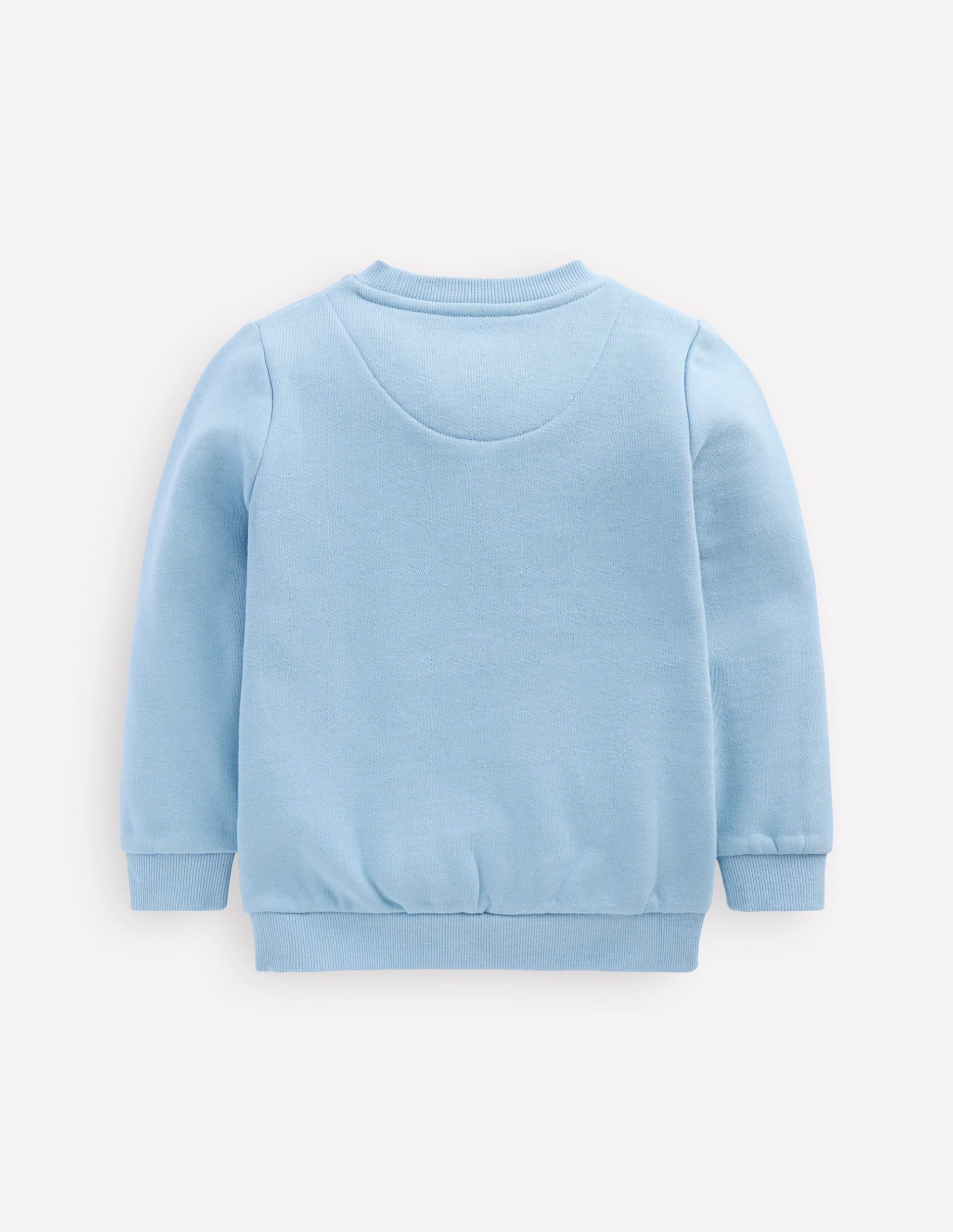 Applique Sweatshirt-Glacier Blue Cat - Image 2