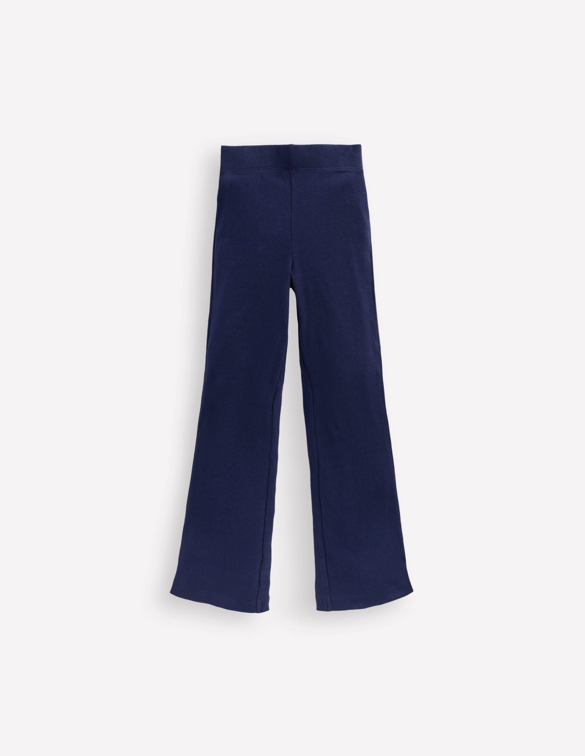 Ribbed Flare Leggings-College Navy - Image 6