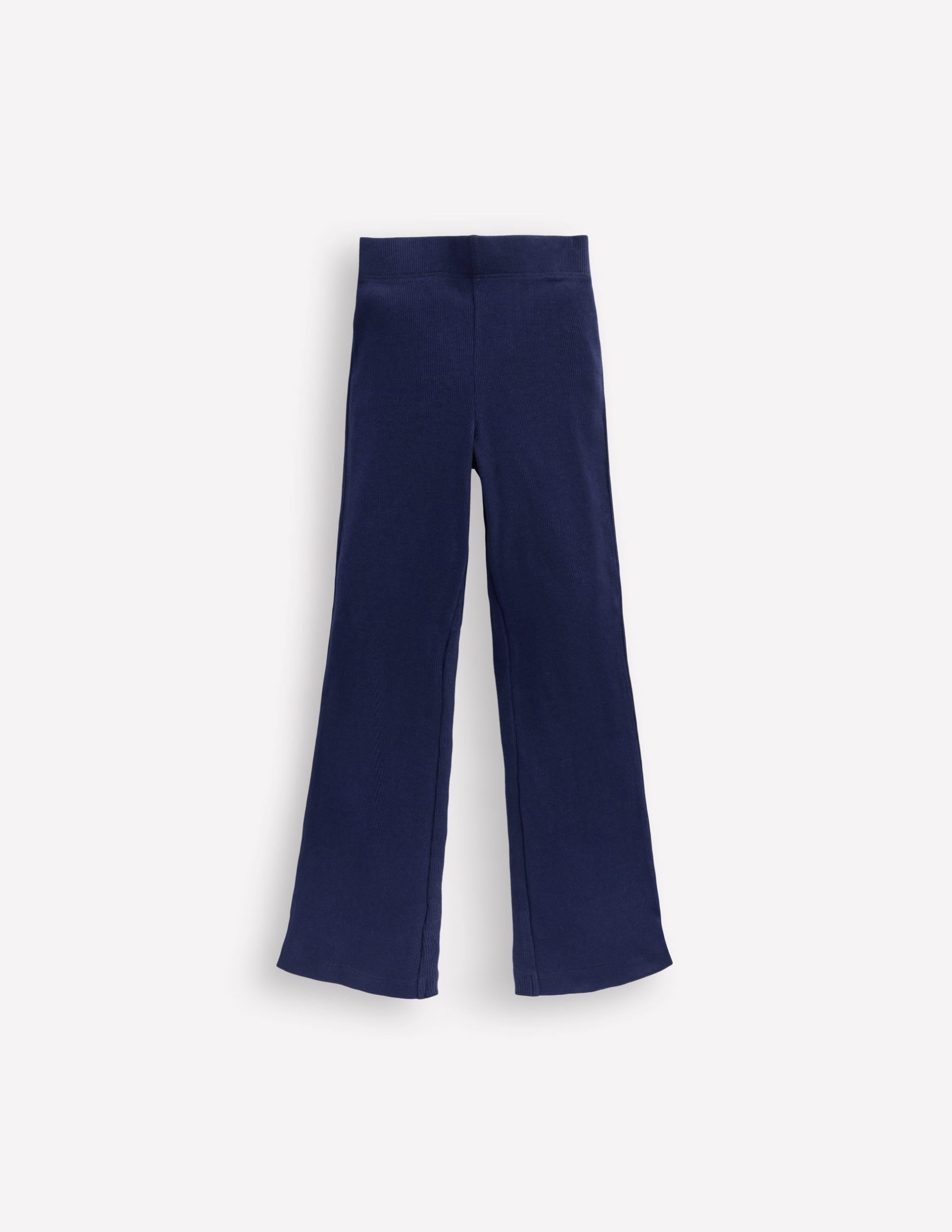 Ribbed Flare Leggings-College Navy - Image 5