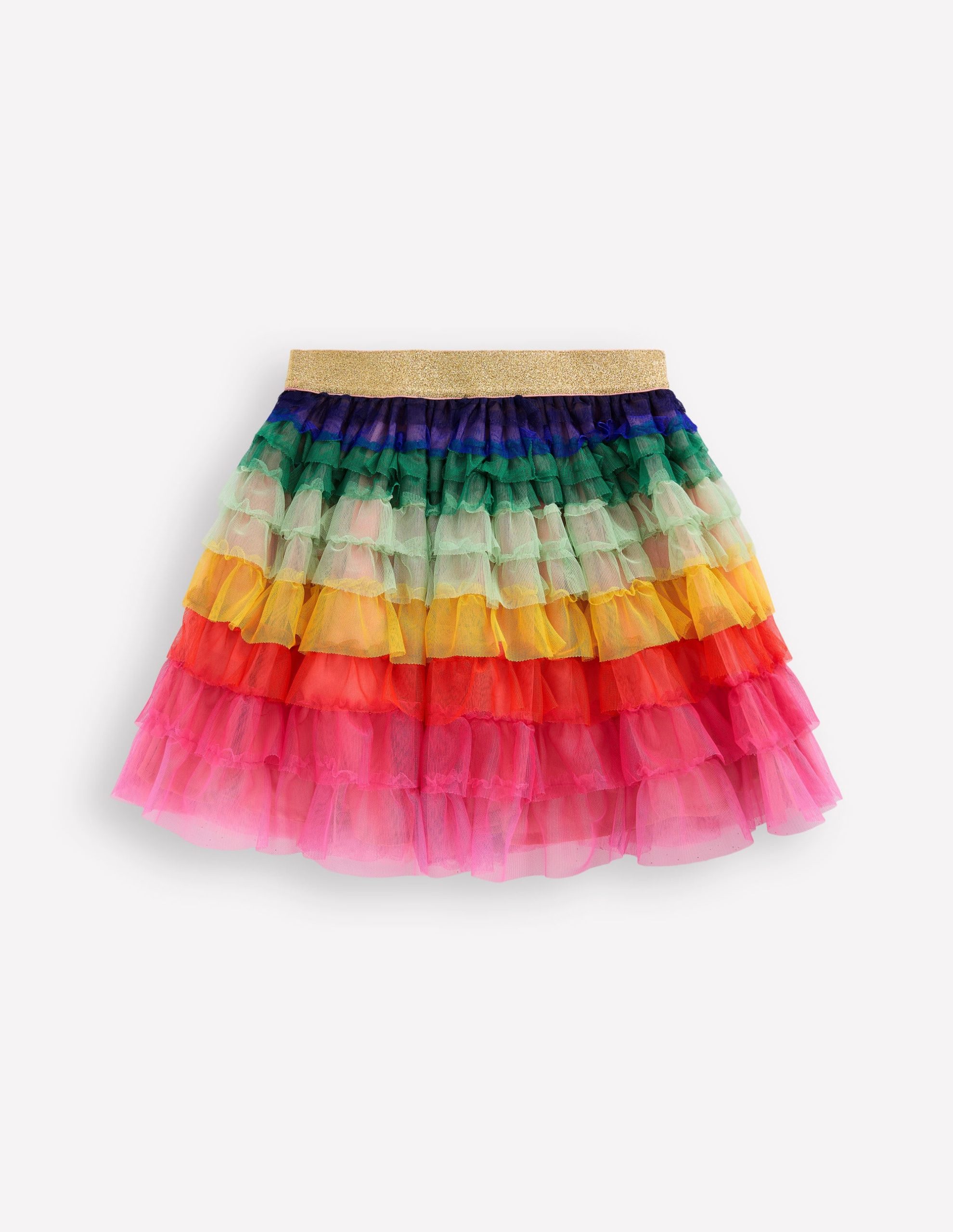 Tiered Tulle Skirt-Rainbow - Image 2