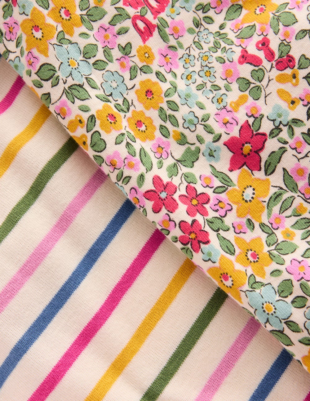 Twin Pack Snug Pajamas-Ceylon Flowerbed Multi - Image 3