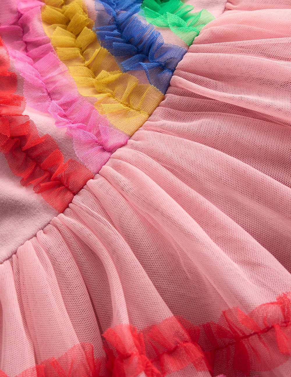 Rainbow Tulle Jersey Dress-Zephyr Rainbow - Image 6