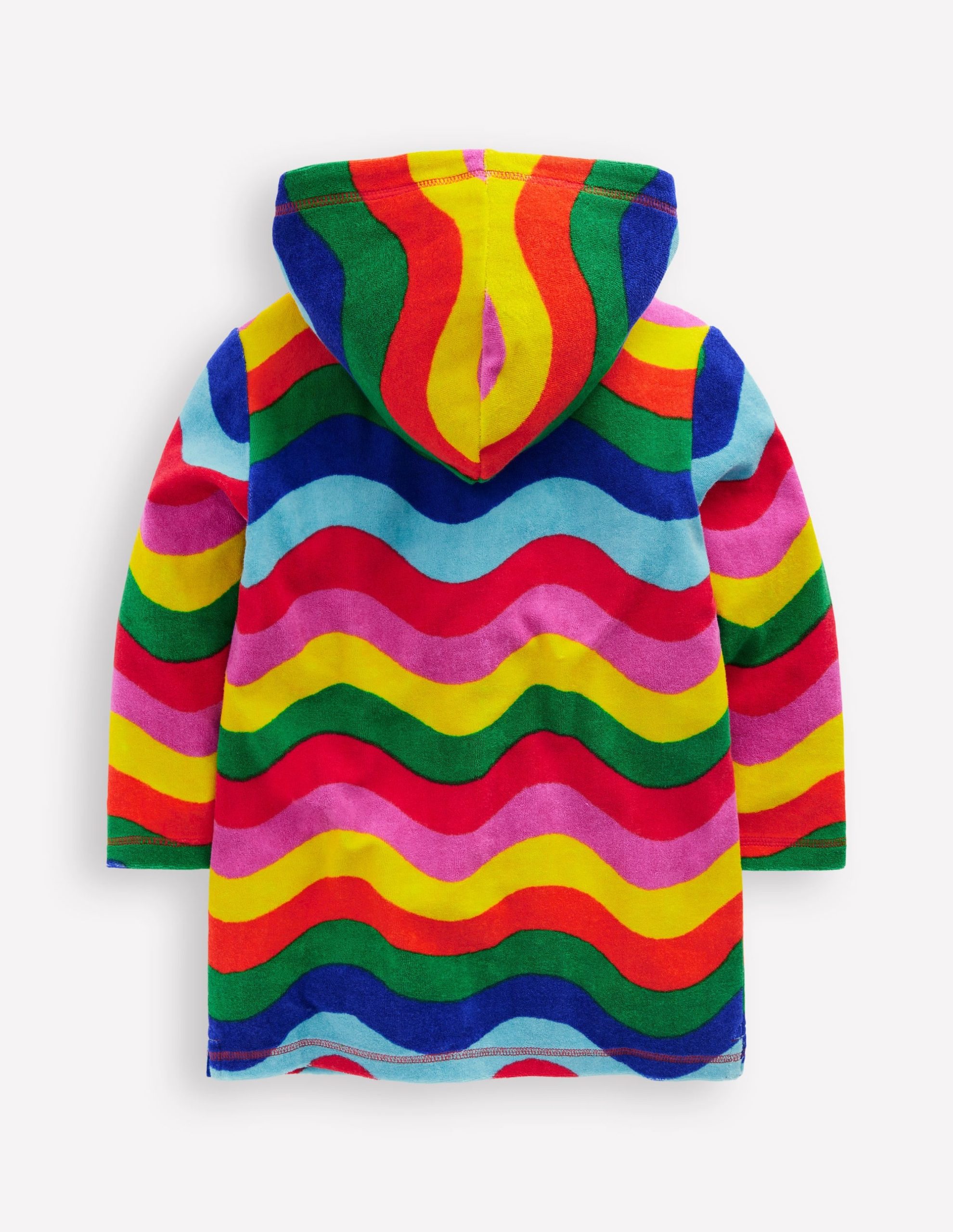 Romie Towelling Zip Throw-On-Multi Wave Stripe - Image 3