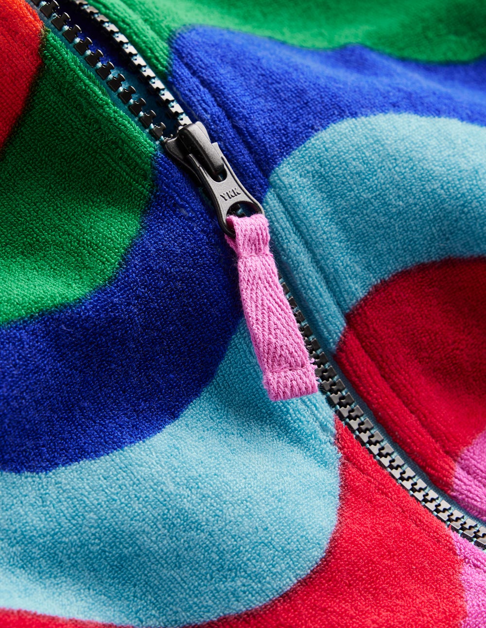 Romie Towelling Zip Throw-On-Multi Wave Stripe - Image 4