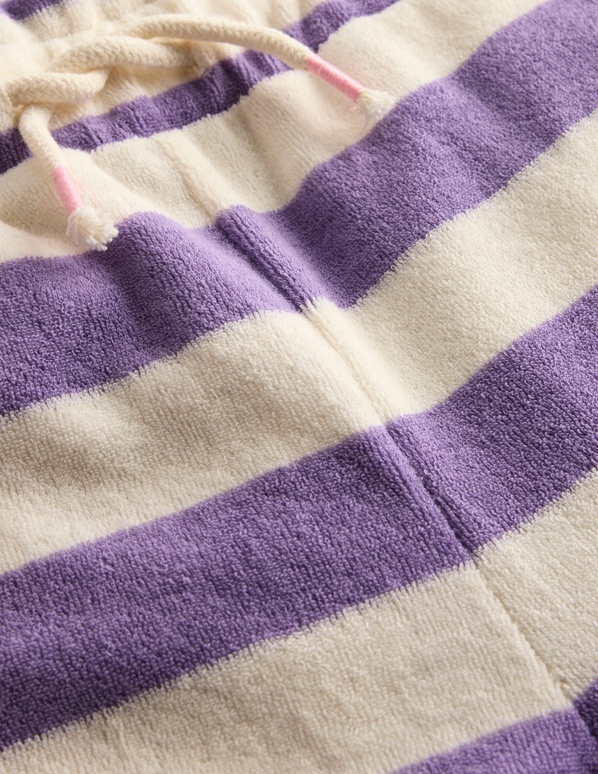 Towelling Pants-Soft Ivory/Aster Purple - Image 4
