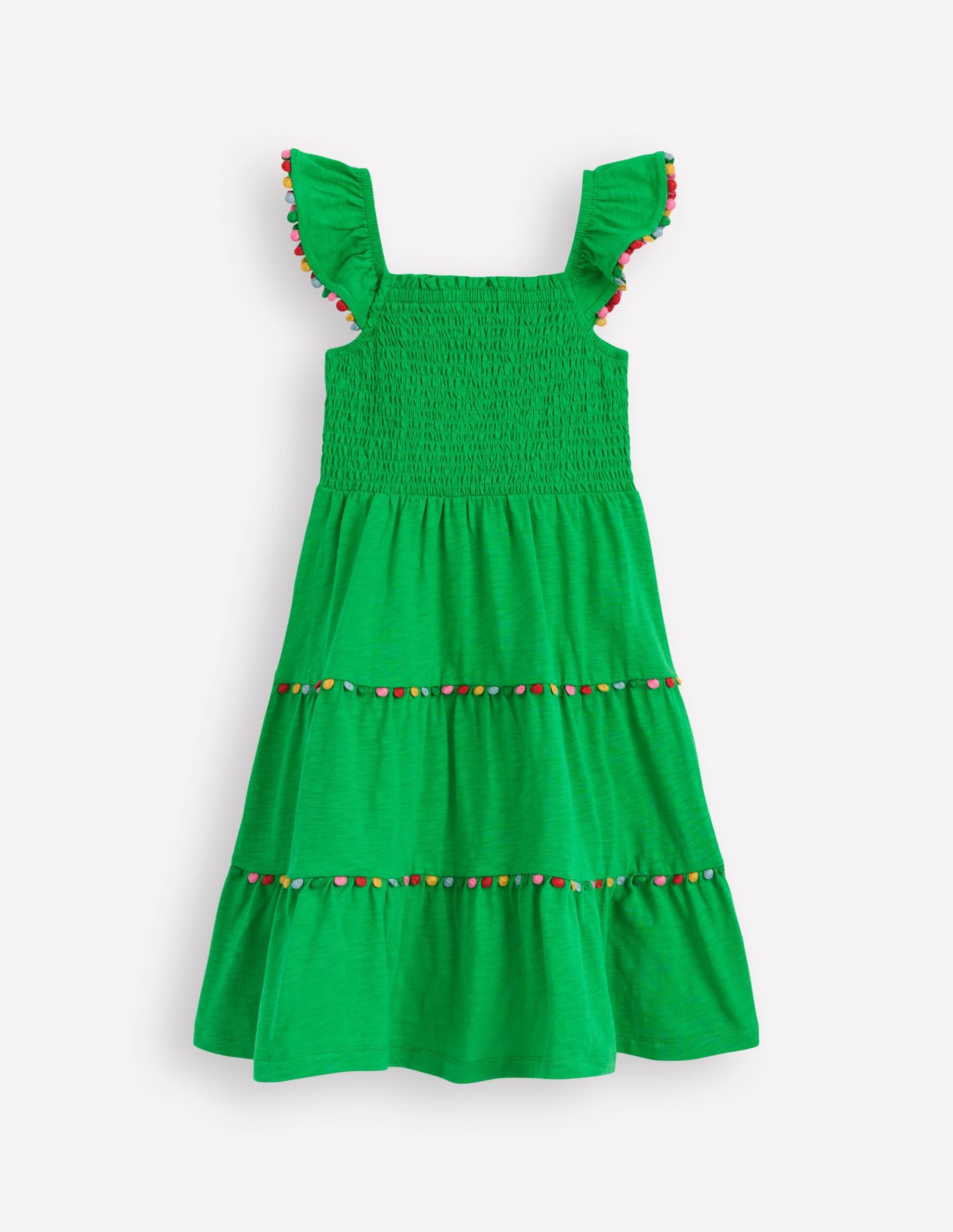 Addison Twirly Pom Dress-Sapling Green - Image 3