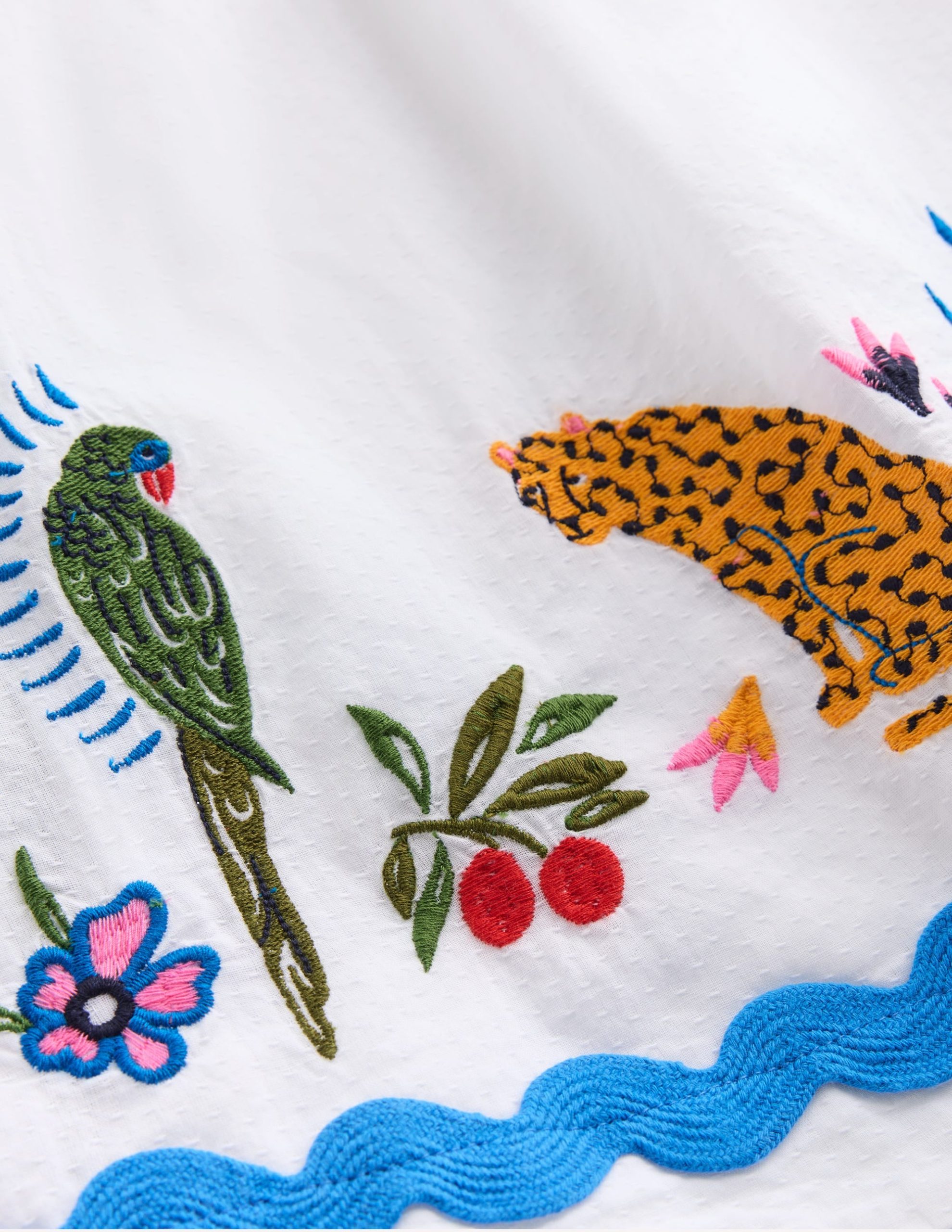 Maribel Strappy Swing Sundress-Soft Ivory Multi Jungle - Image 9