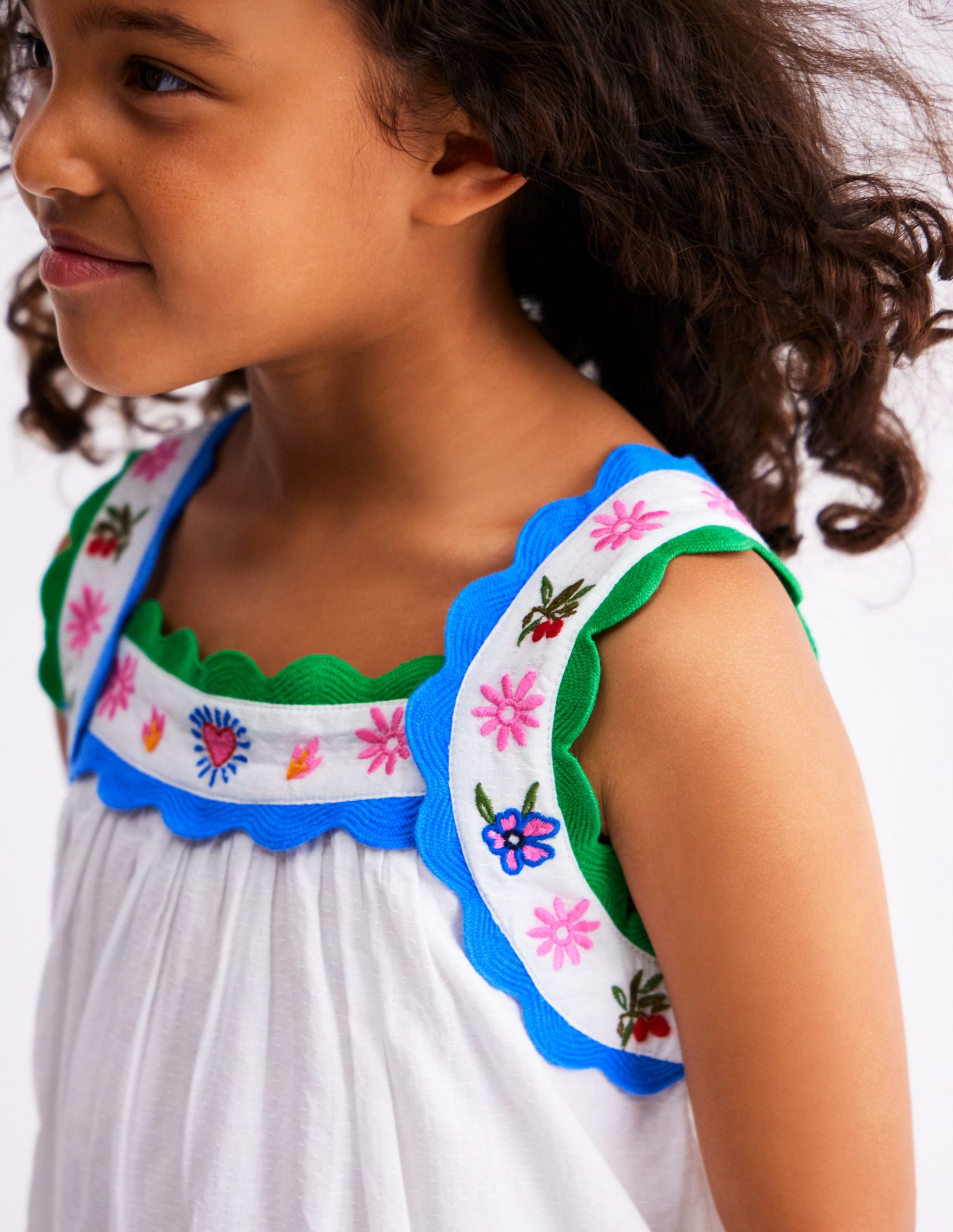 Maribel Strappy Swing Sundress-Soft Ivory Multi Jungle - Image 5