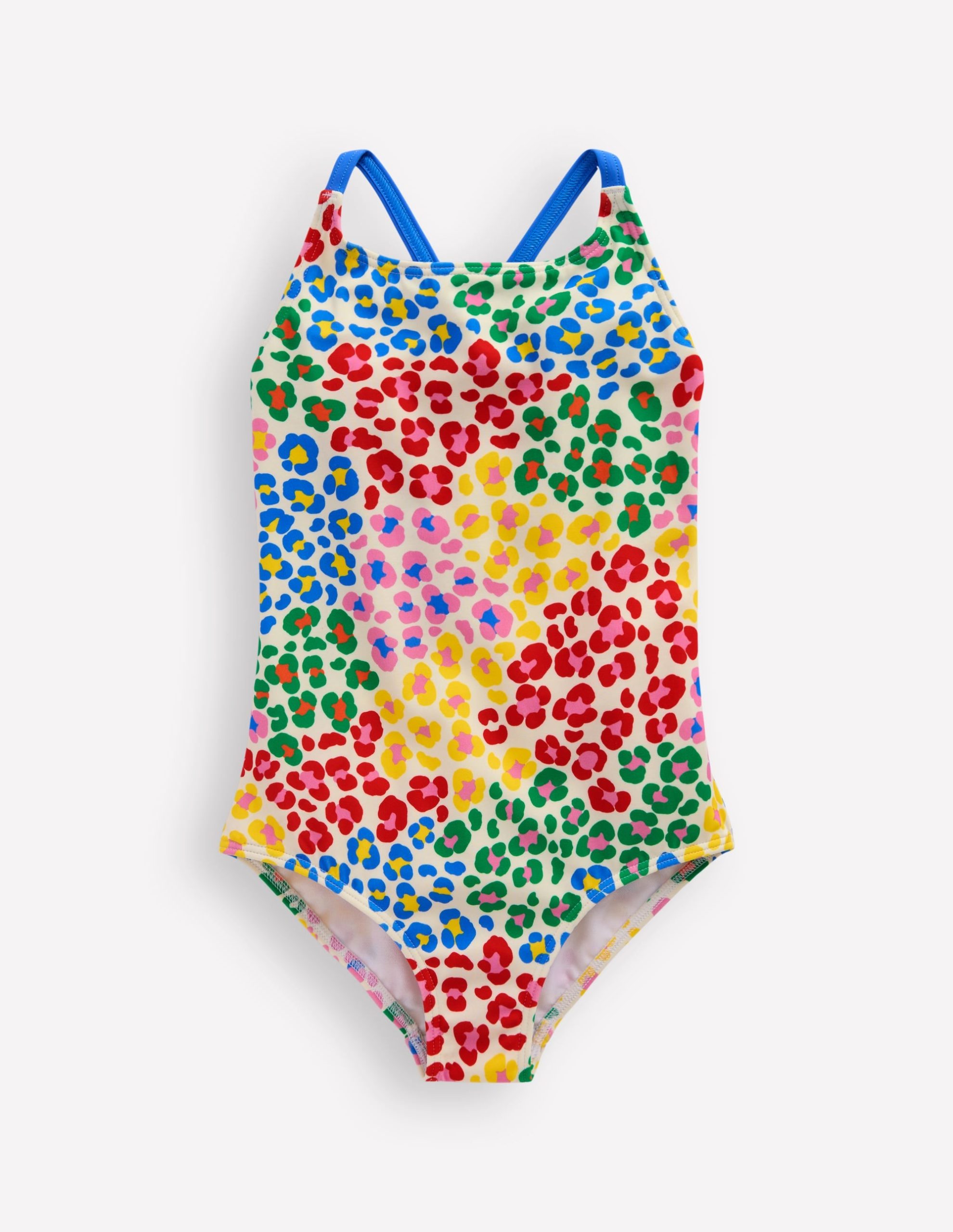 Selena Rainbow Strap Swimsuit-Multi Rainbow Leopard - Image 3