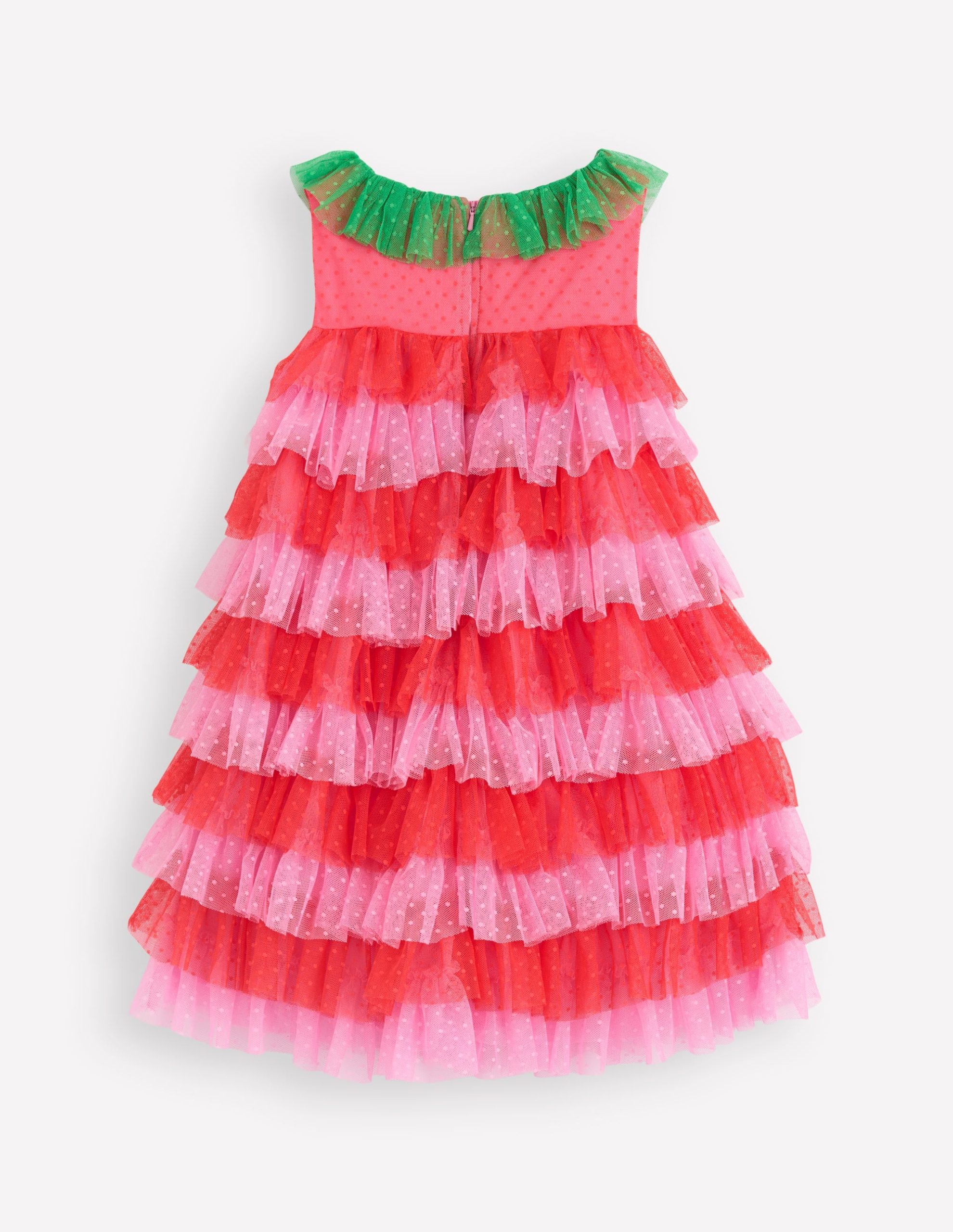 Strawberry Tulle Dress-Red/Pink - Image 5