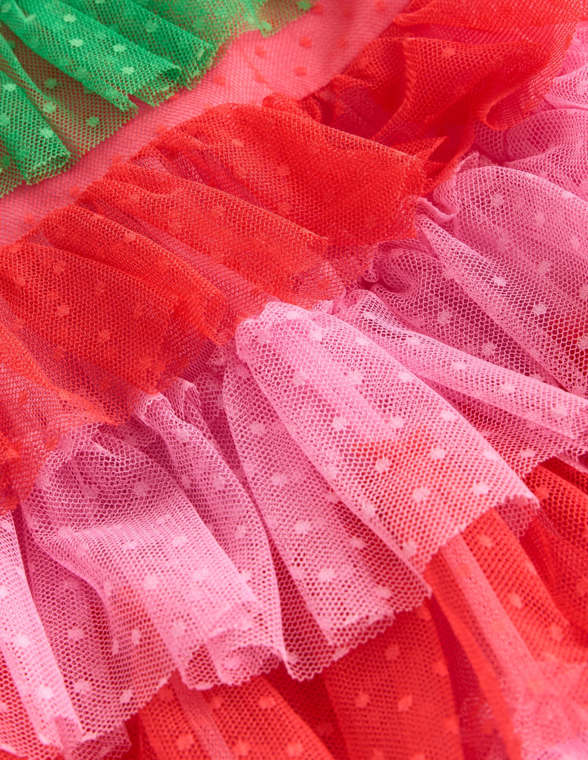 Strawberry Tulle Dress-Red/Pink - Image 6