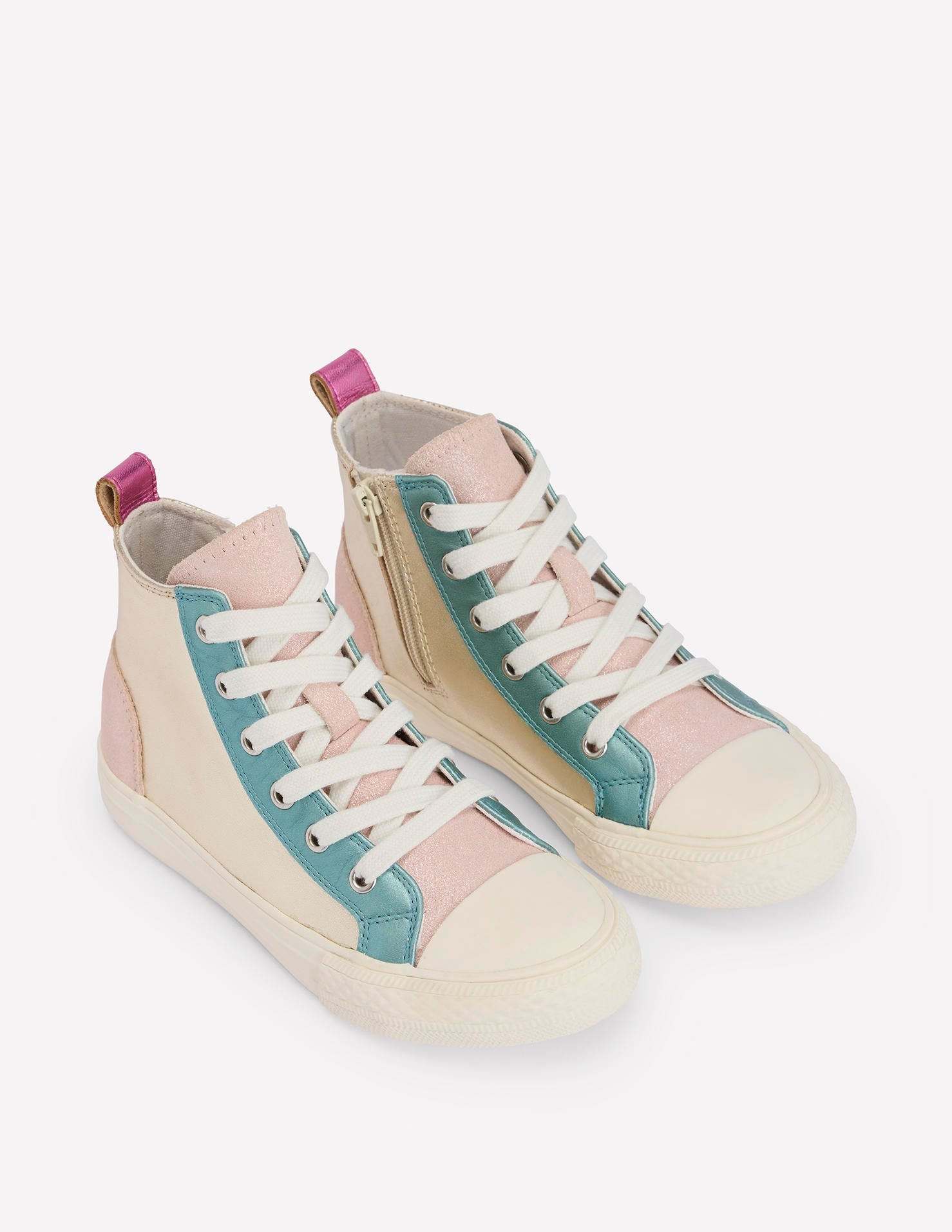 Leather Metallic High Tops-Multi Metallic - Image 2