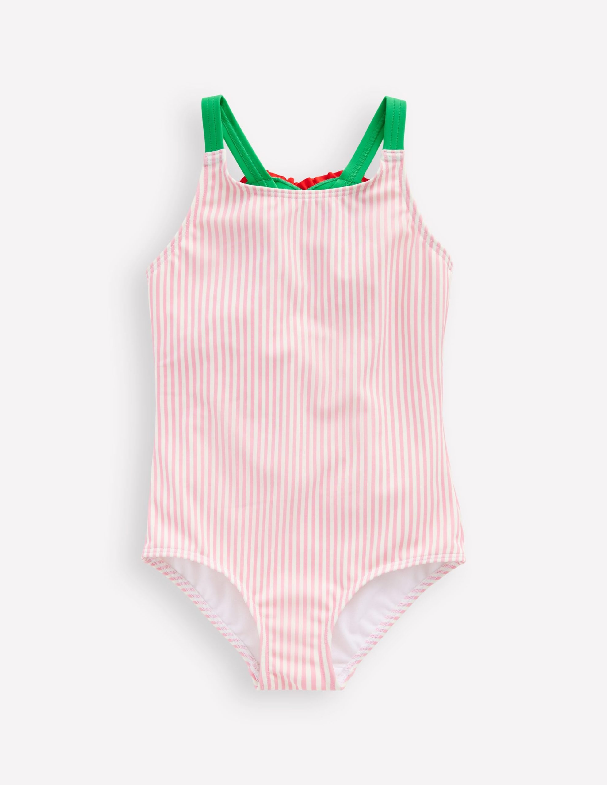 Applique Back Swimsuit-Chalk Pink Heart - Image 2