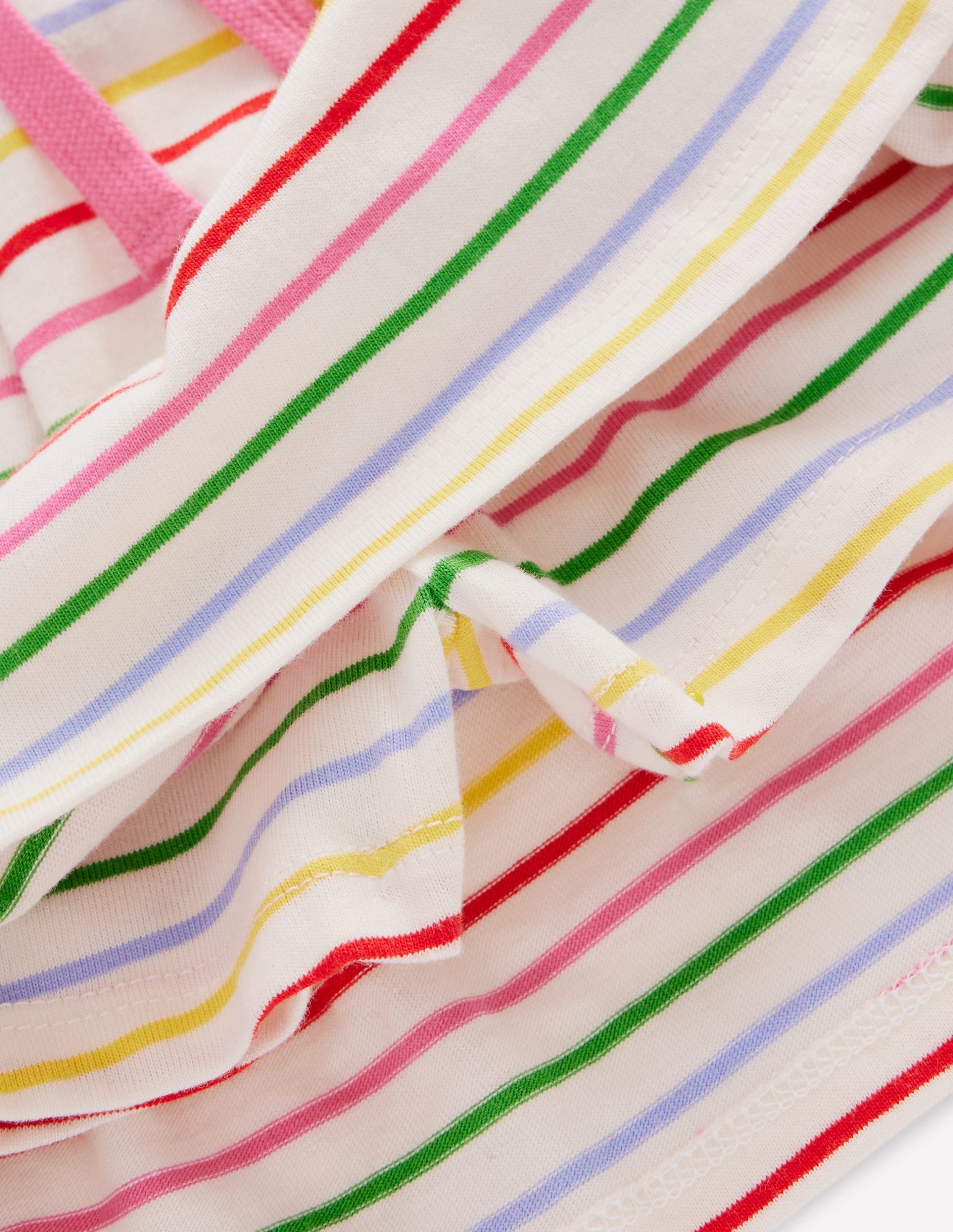 Pleated Jersey Skort-Multi Stripe - Image 3