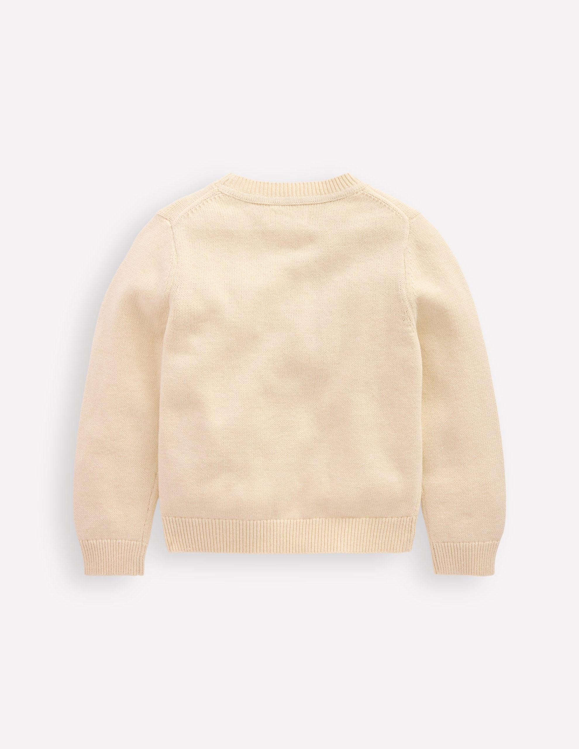 Karina Fun Crochet Sweater-Ivory Apples - Image 2