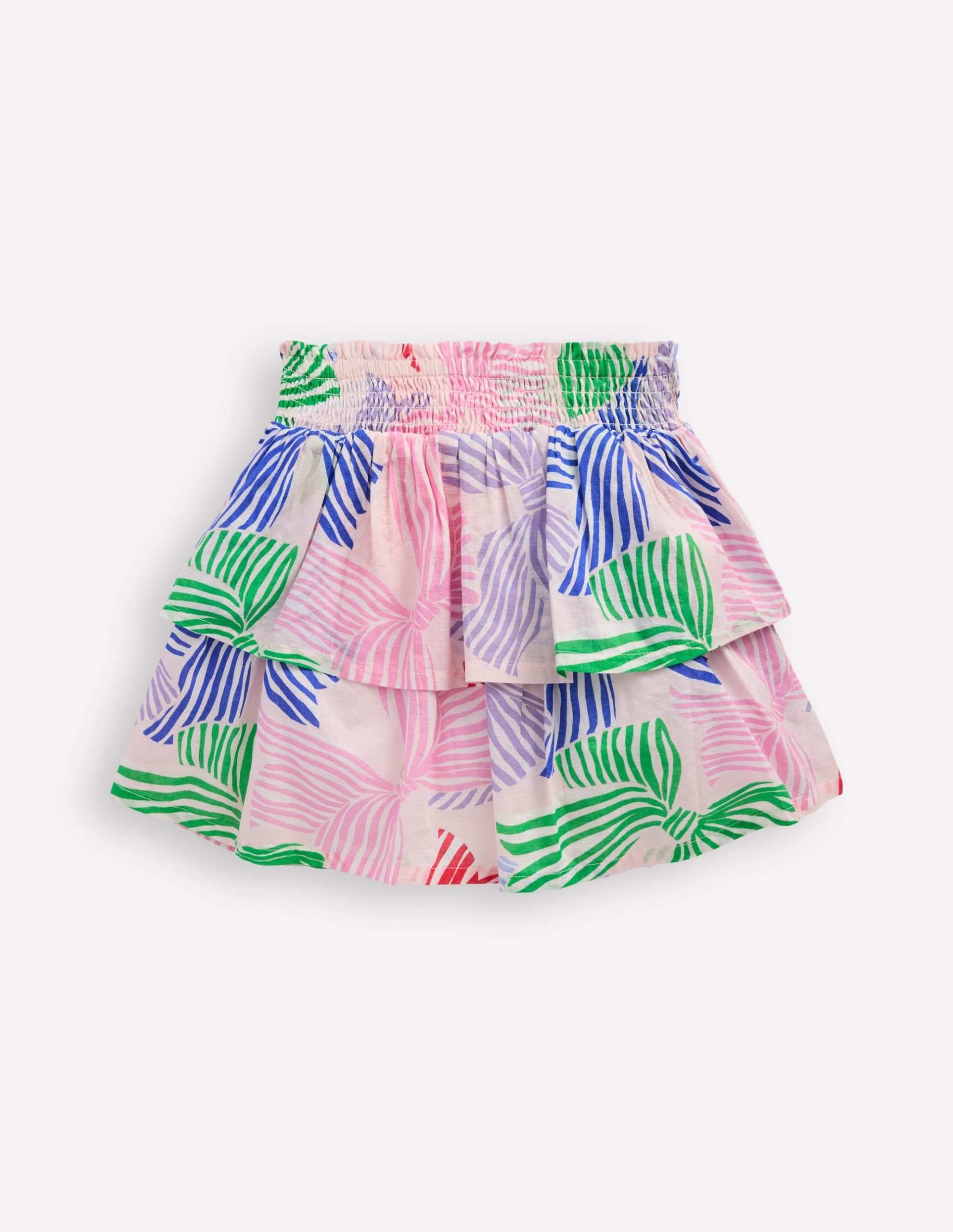 Tiered Woven Skirt-French Pink Bows - Image 3
