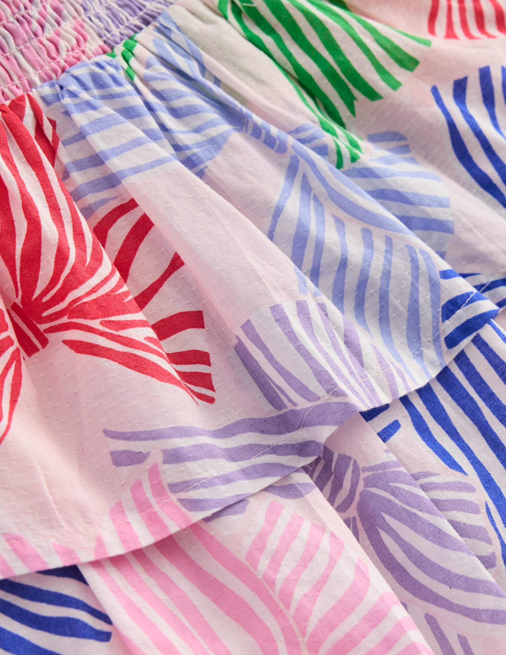 Tiered Woven Skirt-French Pink Bows - Image 4