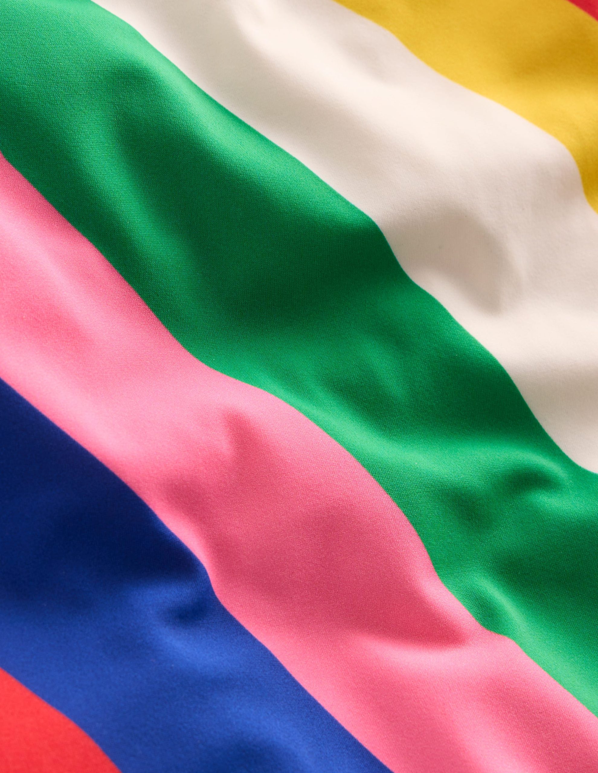 Cross-back Printed Swimsuit-Multi Rainbow Swirl - Image 4