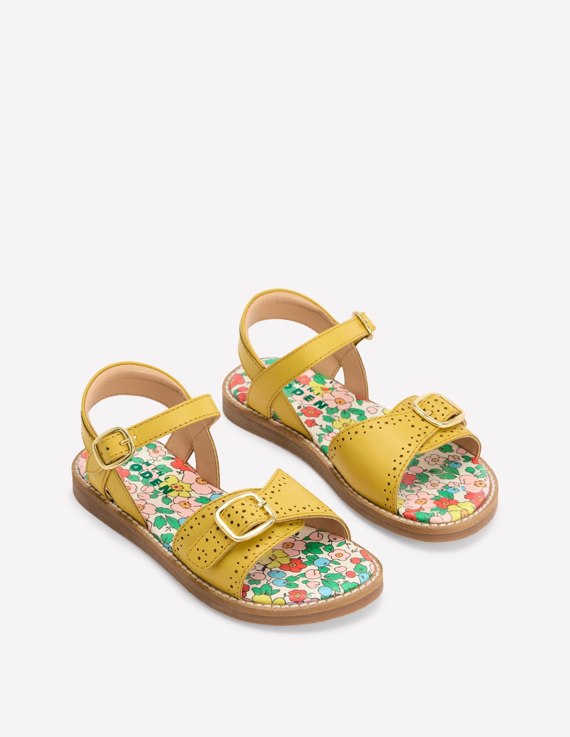 Leather Buckle Sandals-Passionfruit - Image 2