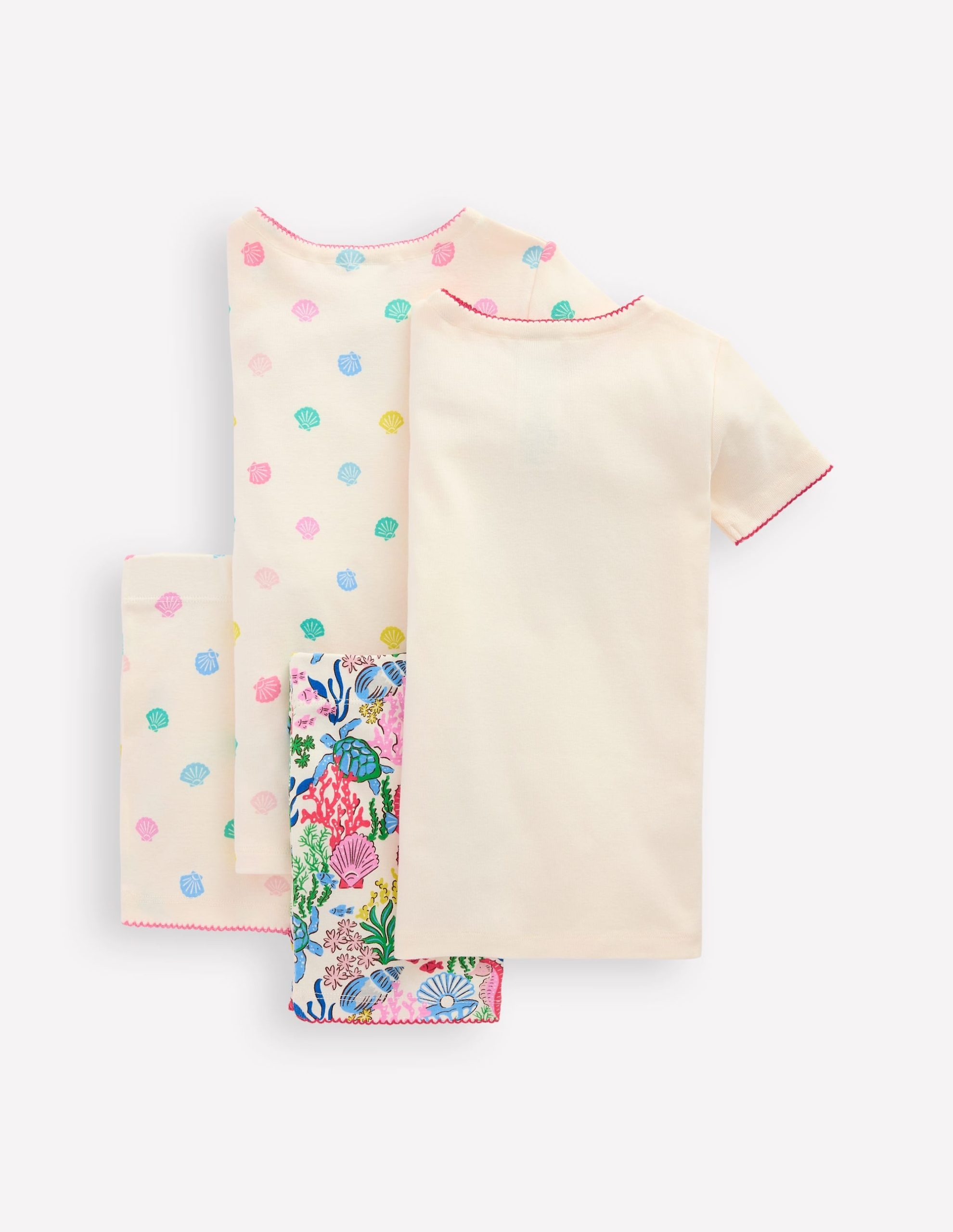 Twin Pack Short Pyjamas-Multi Coral Cove - Image 2