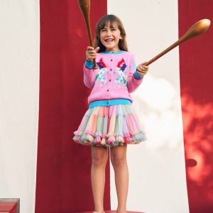 Tulle Ruffle Skirt-Multi