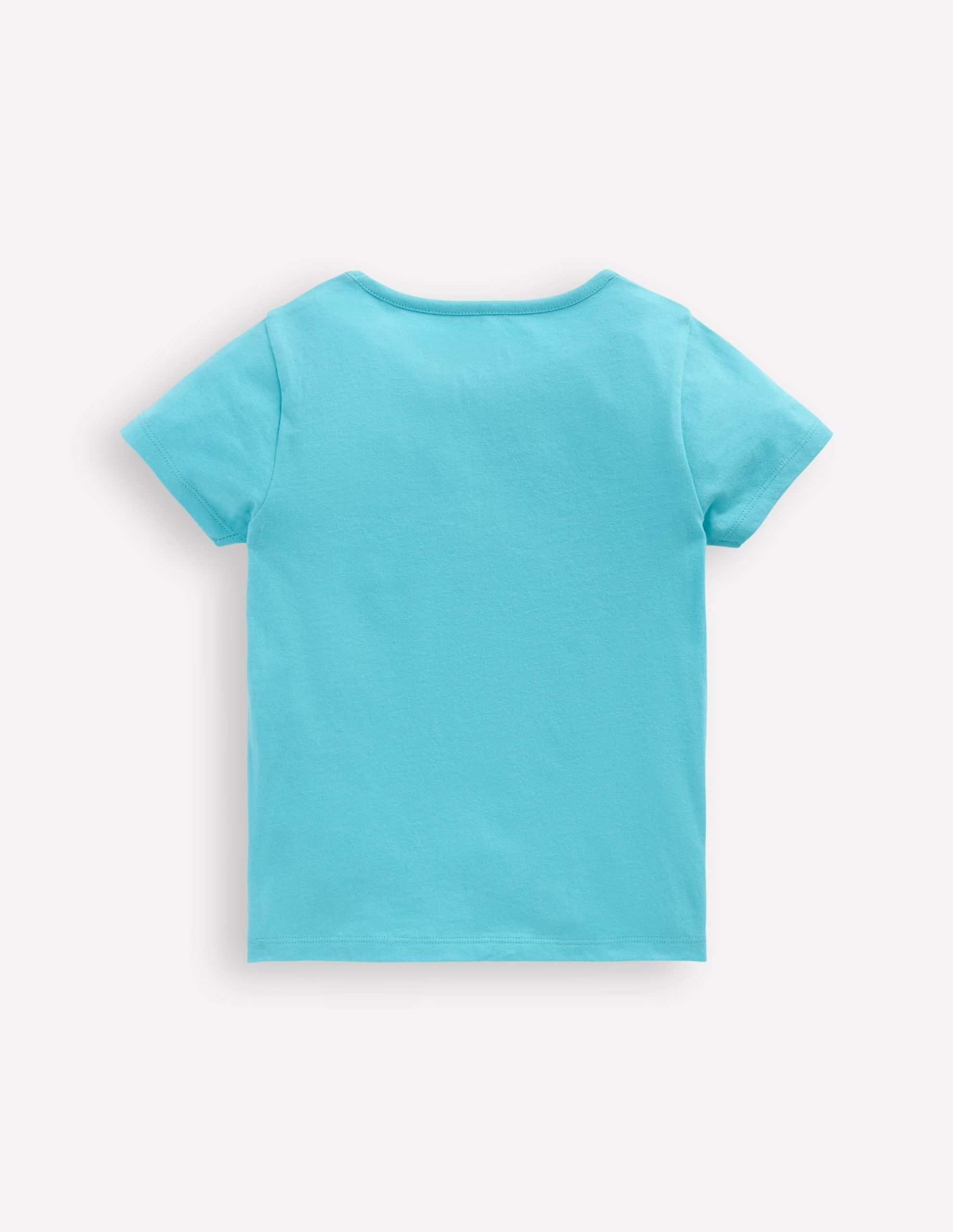 Lift The Flap Short Sleeve Top-Aquamarine Blue Mermaid - Image 2