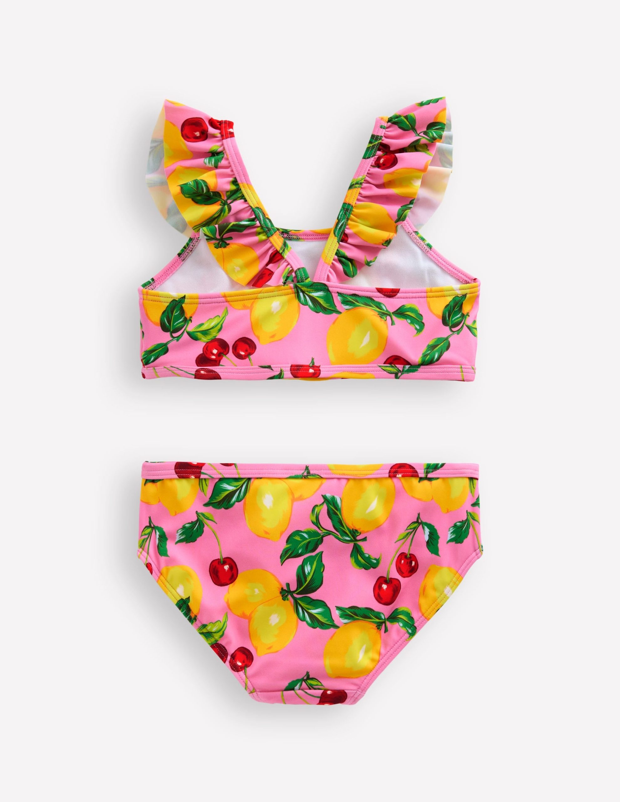 Frill Strap Bikini-Pink Lemons and Cherries - Image 3