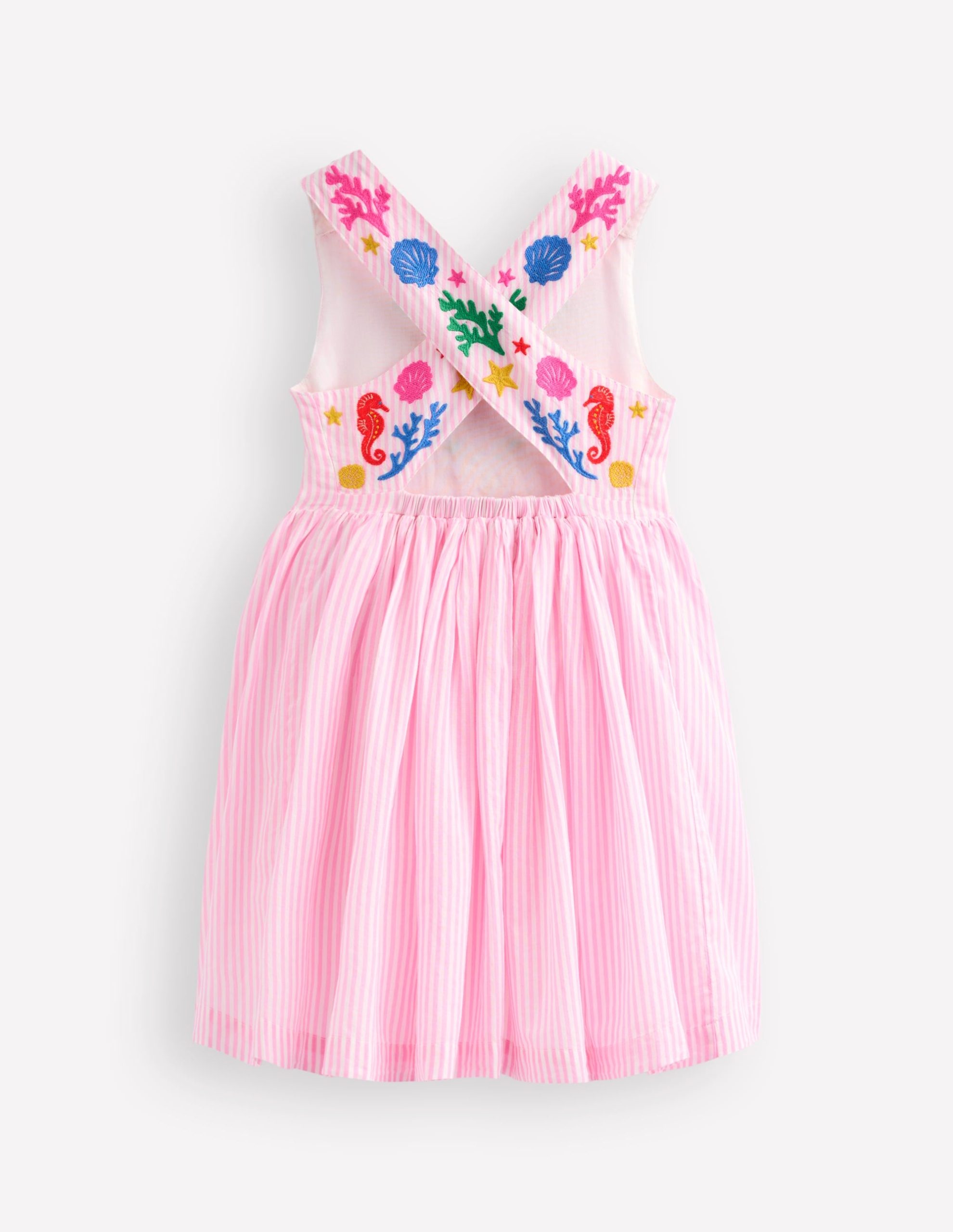 Harper Cross-Back Dress-Pink Mermaid - Image 5