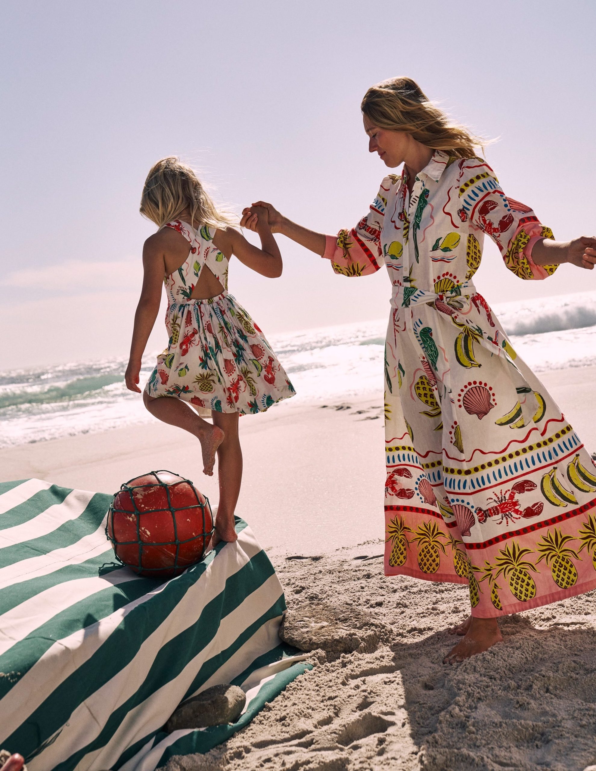 Harper Cross-Back Dress-Multi Tropical - Image 9