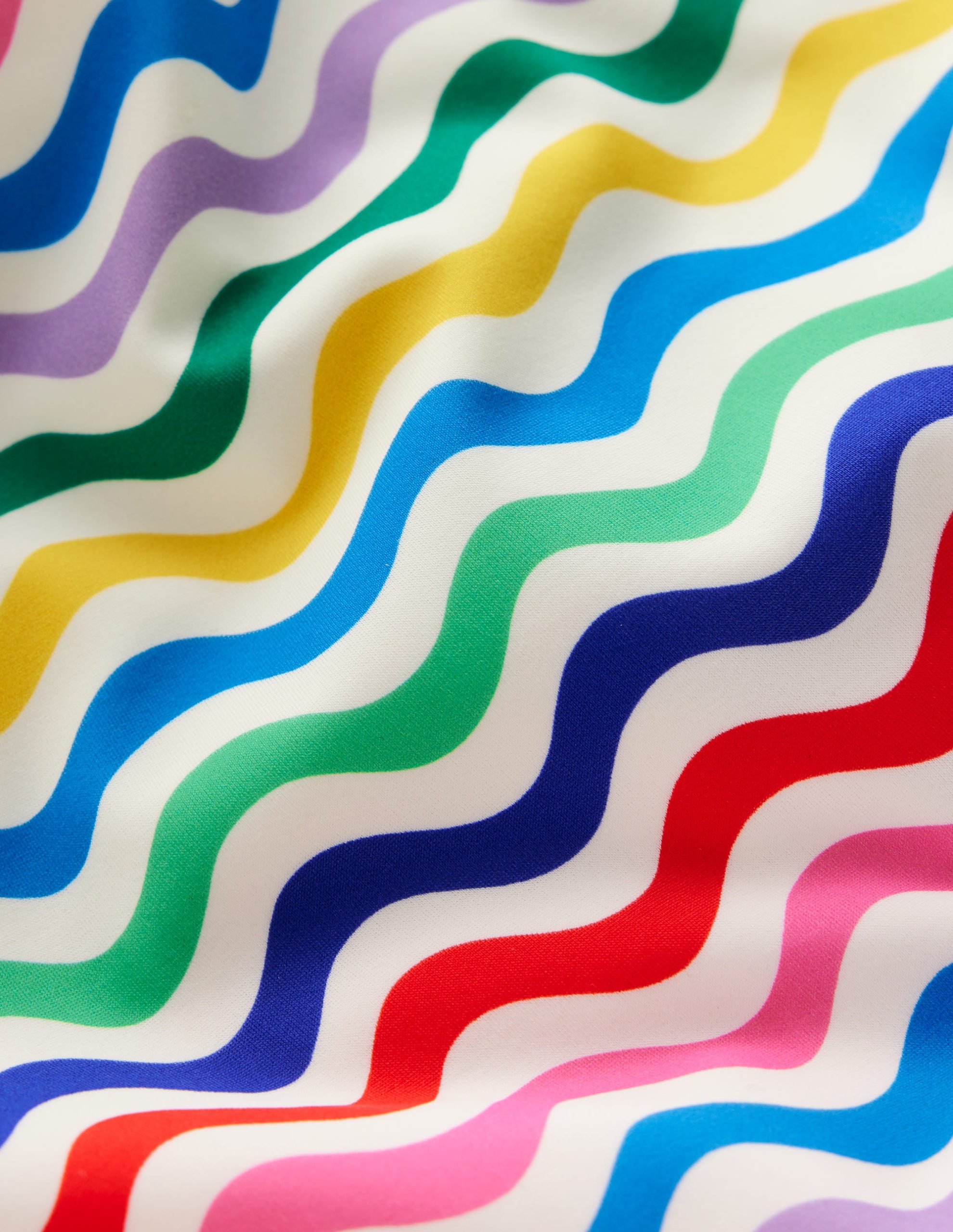 Hallie Frill Strap Swimsuit-Multi Mini Wave - Image 3