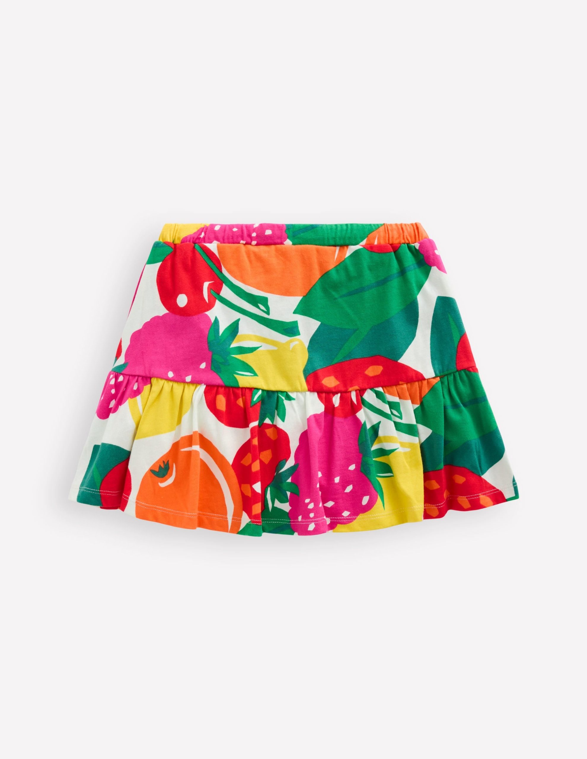 Tiered Jersey Skort-Multi Giant Fruit - Image 2