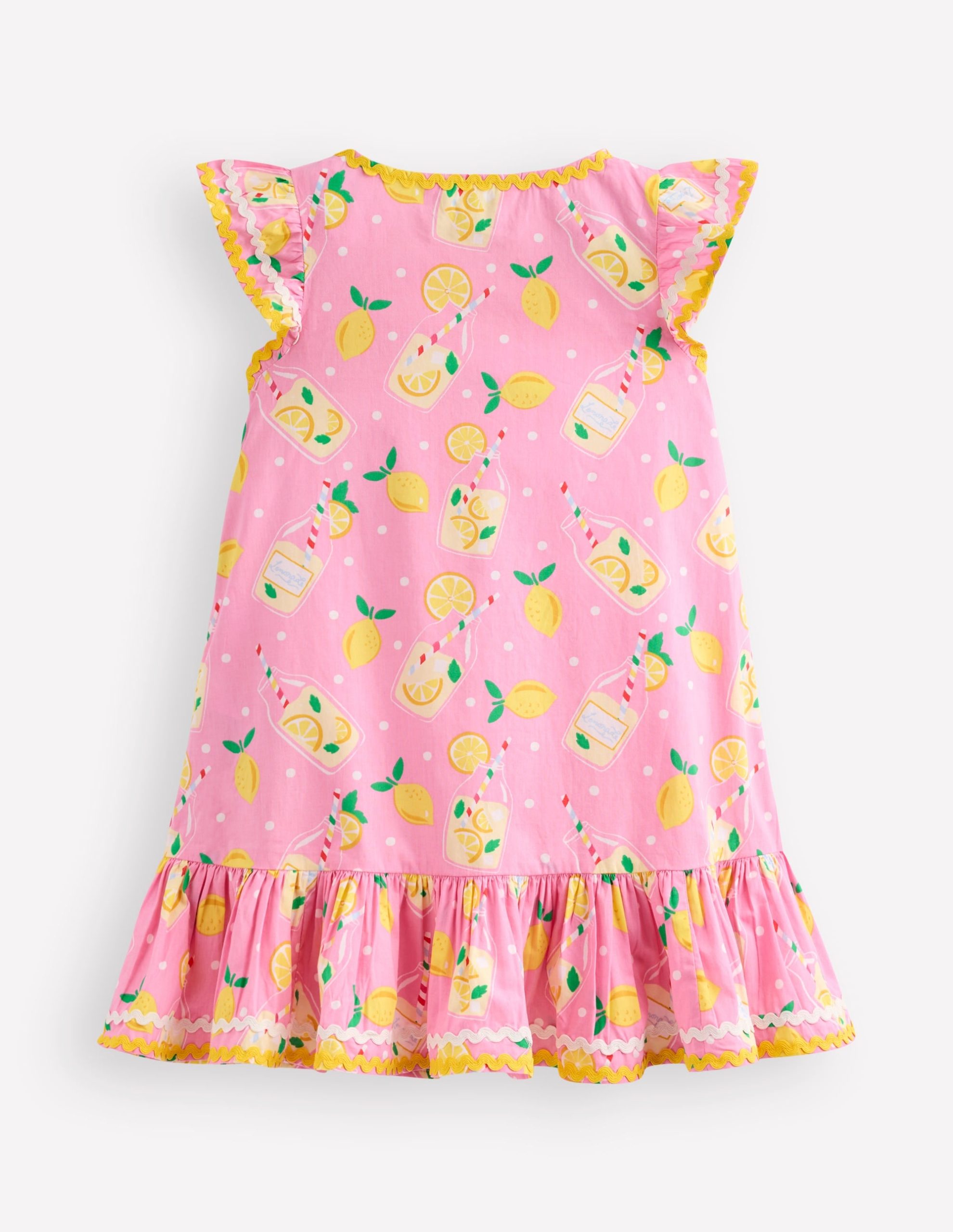 Emmy Woven Beach Dress-Chalk Pink Lemonade - Image 3