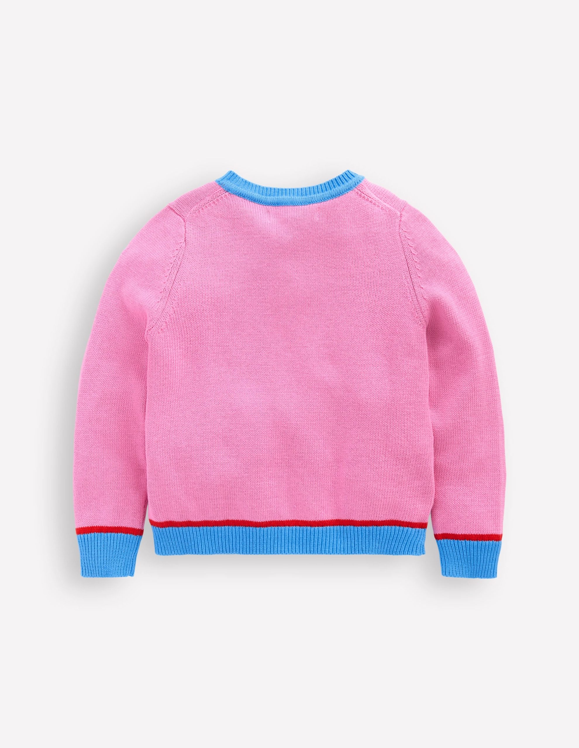 Fun Frill Logo Cardigan-Vintage Mauve Circus Horses - Image 3