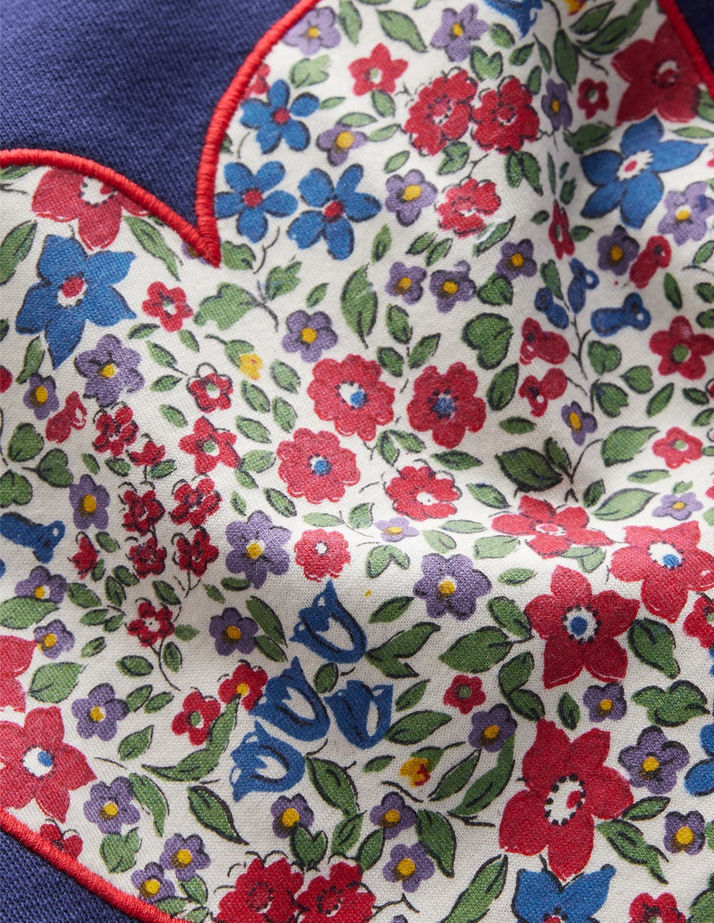 Bobbie Appliqu?? Sweatshirt-Starboard Blue Hearts - Image 4