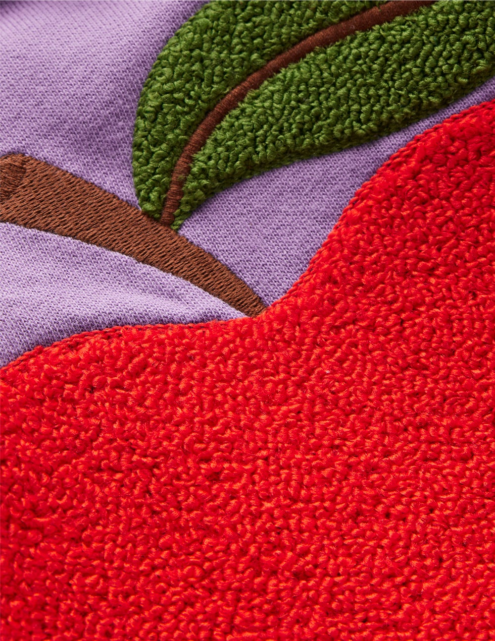 Bobbie Appliqu?? Sweatshirt-Aster Purple Apple - Image 4