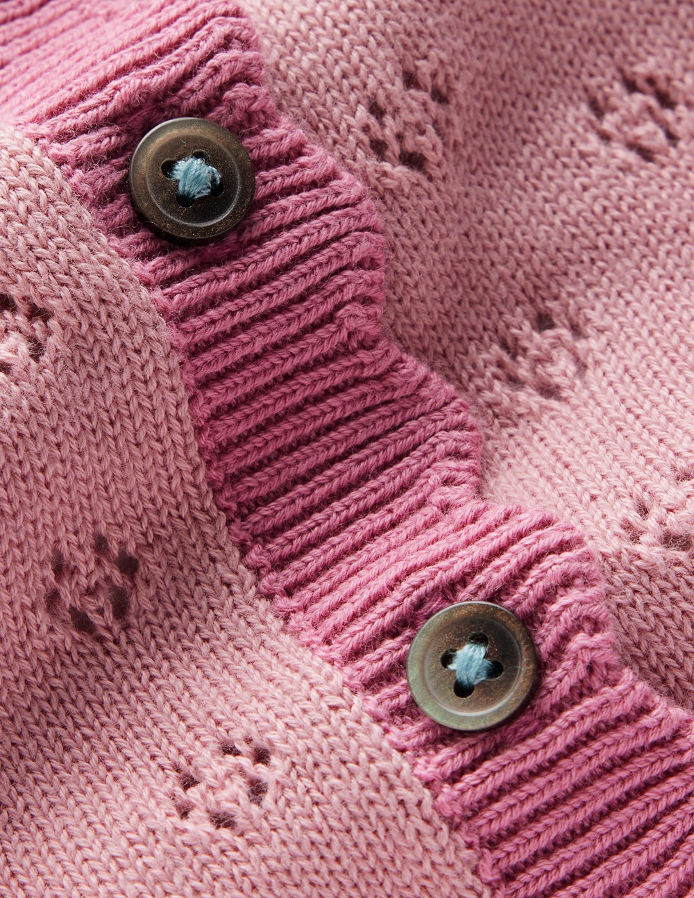 Everyday Scalloped Cardigan-Vintage Pink - Image 3