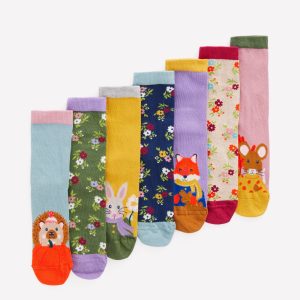 Socks 7 Pack-Autumn Animals