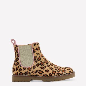 Leather Chelsea Boots-Leopard