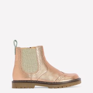 Leather Chelsea Boots-Bronze