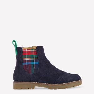 Suede Chelsea Boots-College Navy Suede