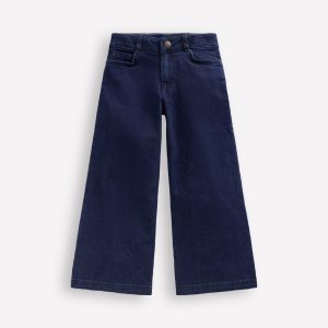 Wide Leg Pants-Dark Vintage Blue