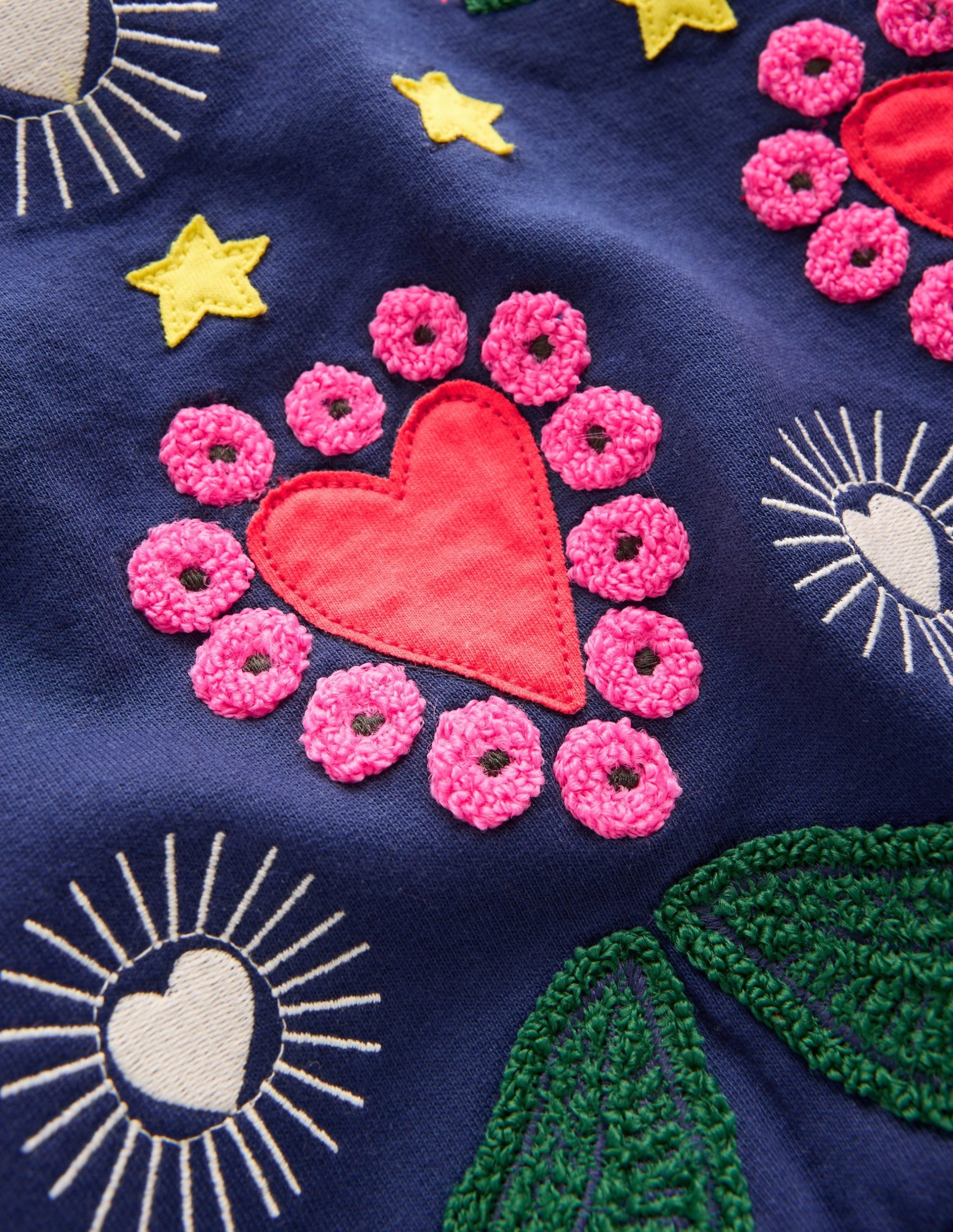 Bobbie Appliqué Sweatshirt-College Navy Tigers - Image 5