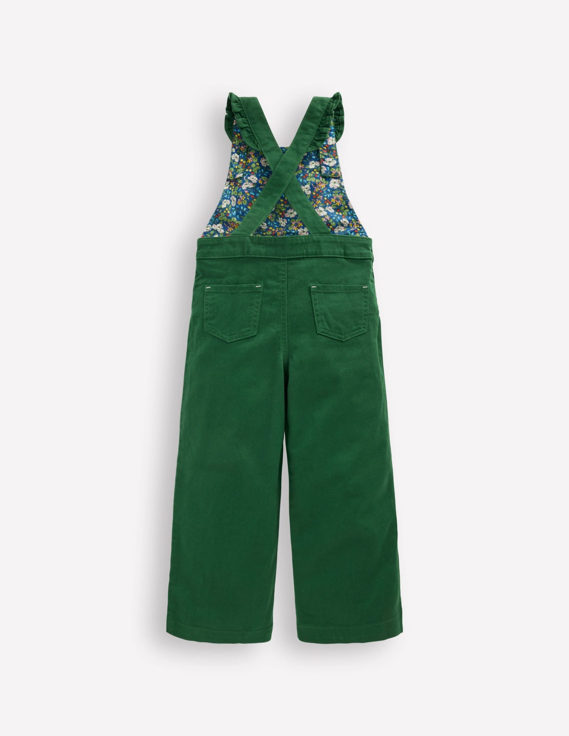 Frill Overalls-Pine Green - Image 2