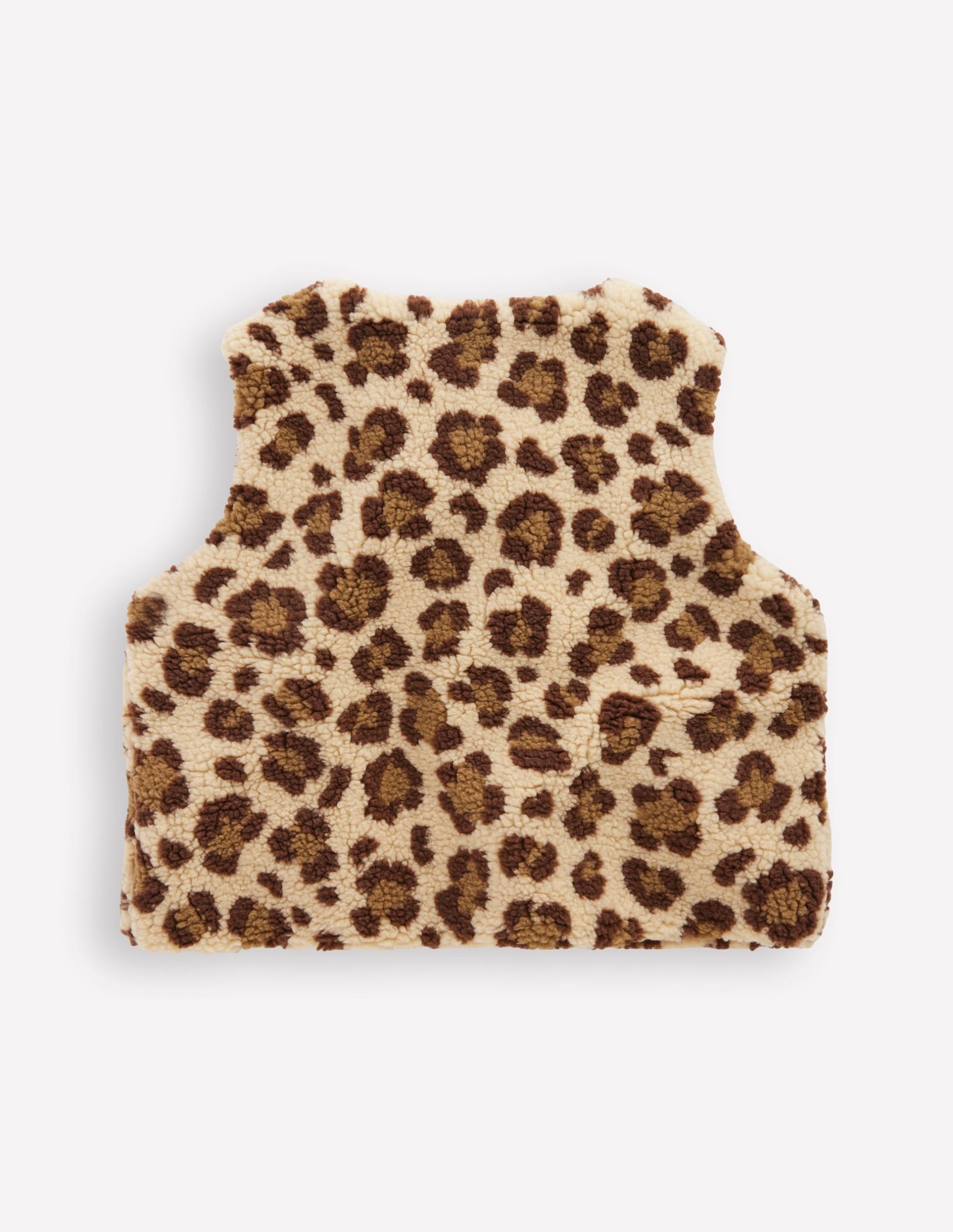 Relaxed Borg Gilet-Leopard - Image 2