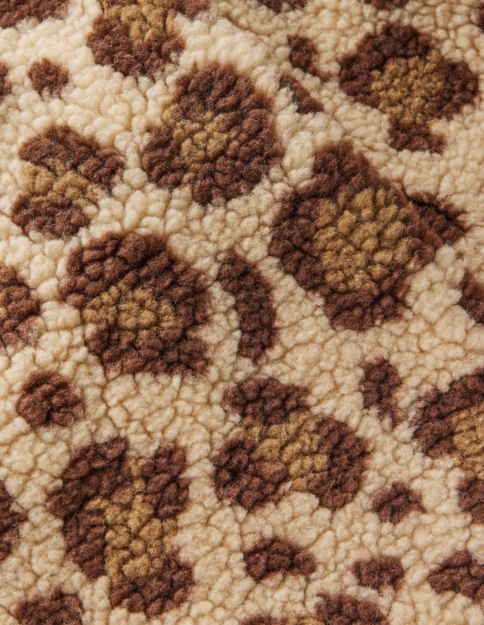 Relaxed Borg Gilet-Leopard - Image 3