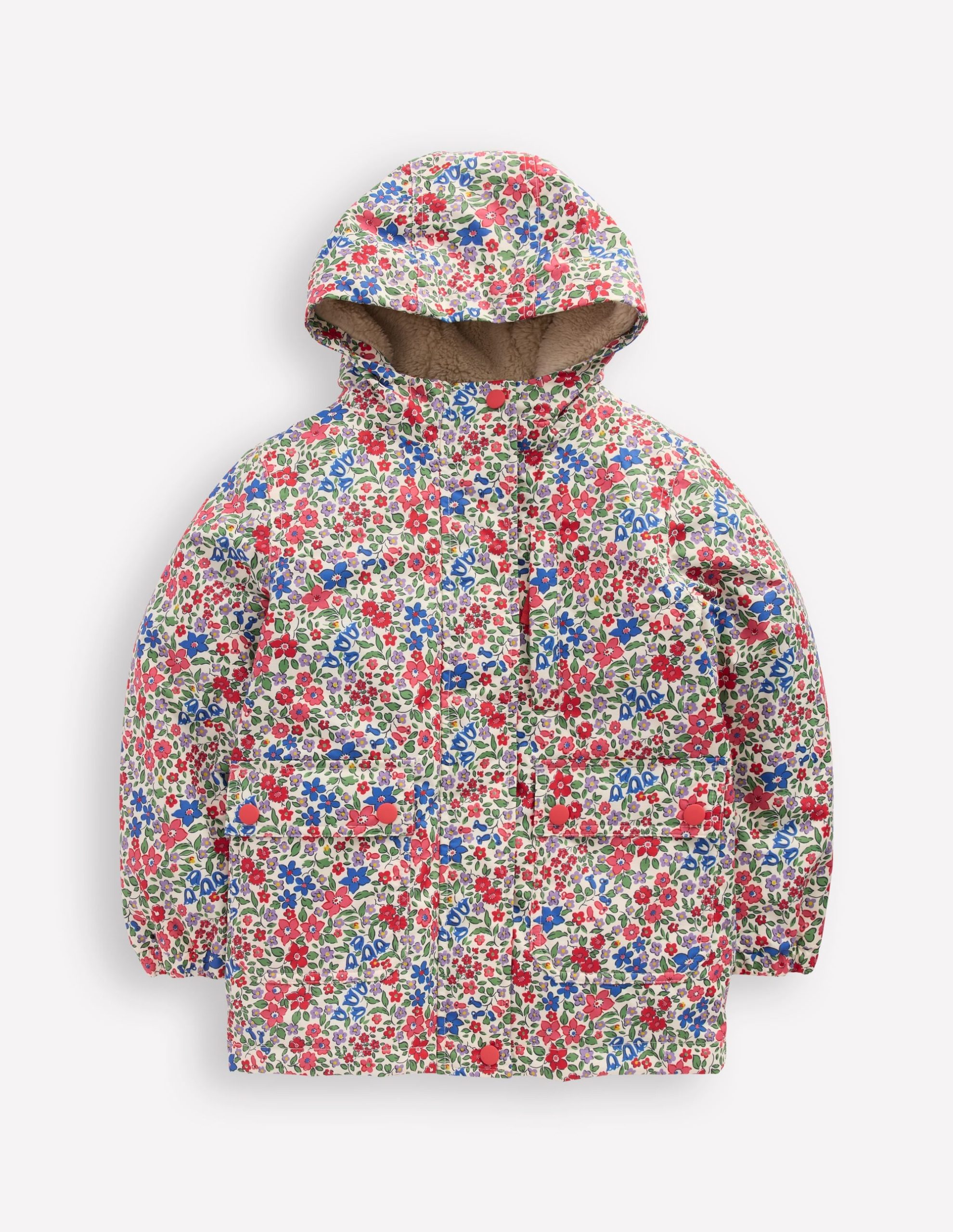 4-in-1 Waterproof Coat-Rapture Rose Flowerbed - Image 2