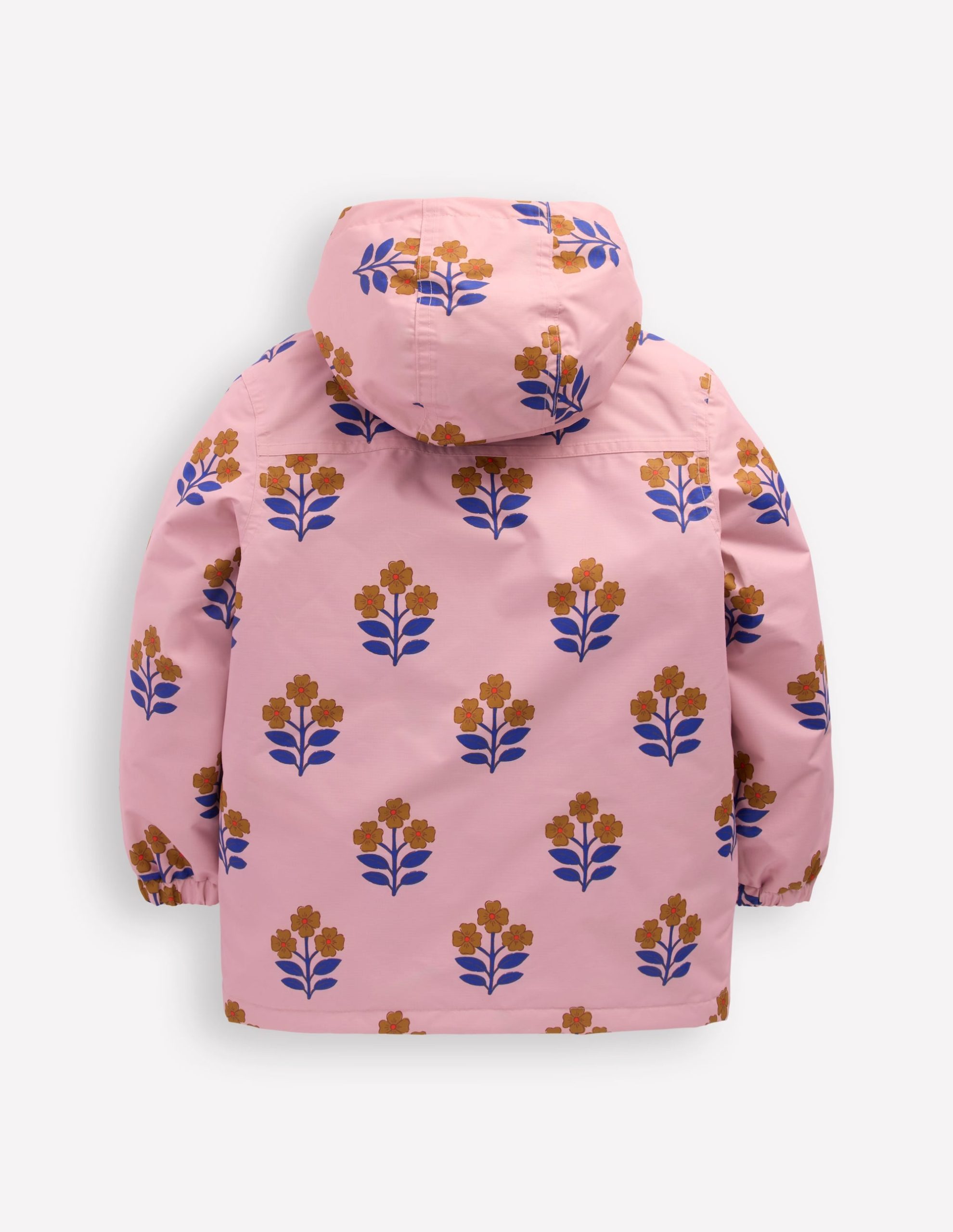 4-in-1 Waterproof Coat-Vintage Pink Floral Stamp - Image 2