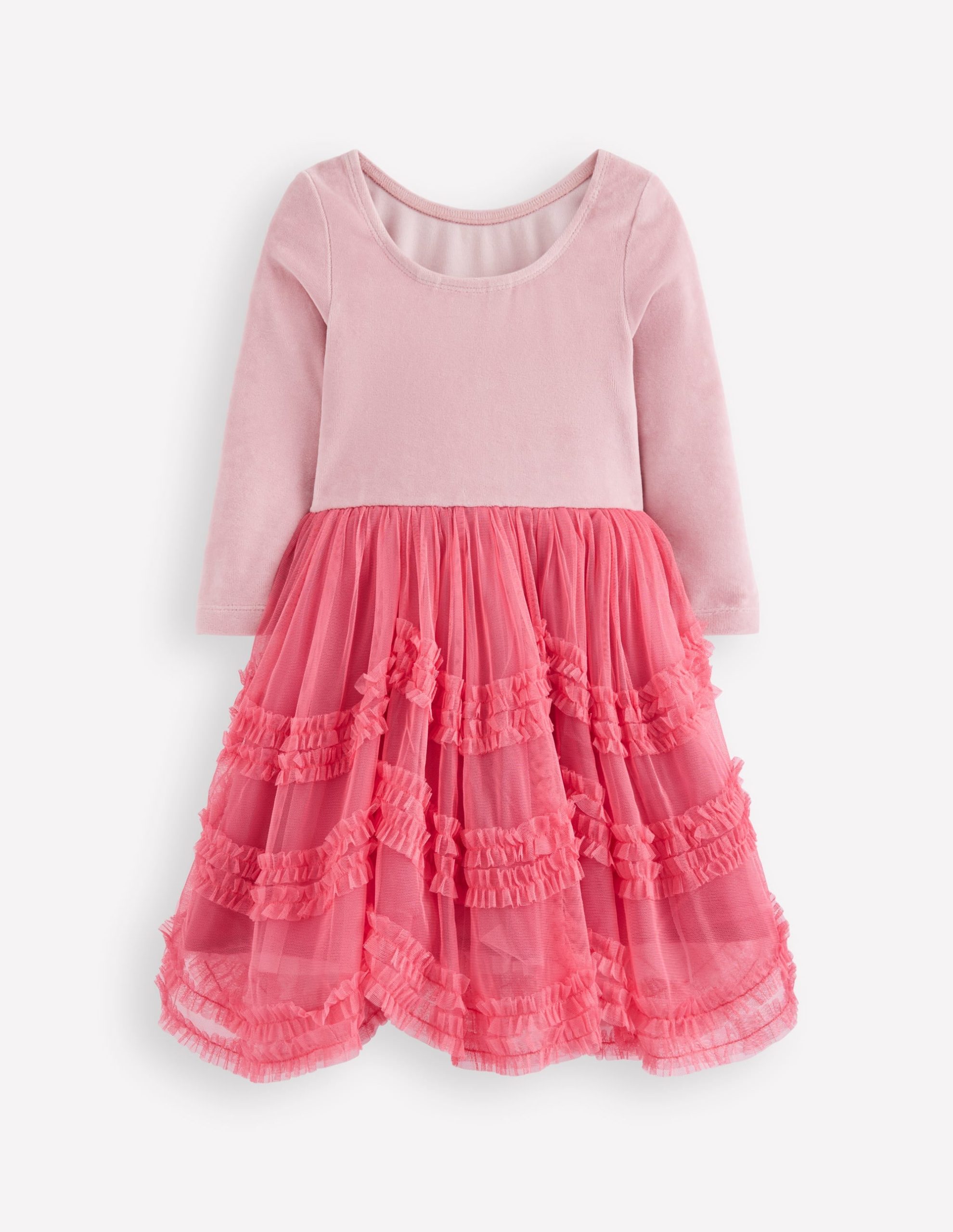 Velour Tulle Ballet Dress-Rose Pink - Image 2